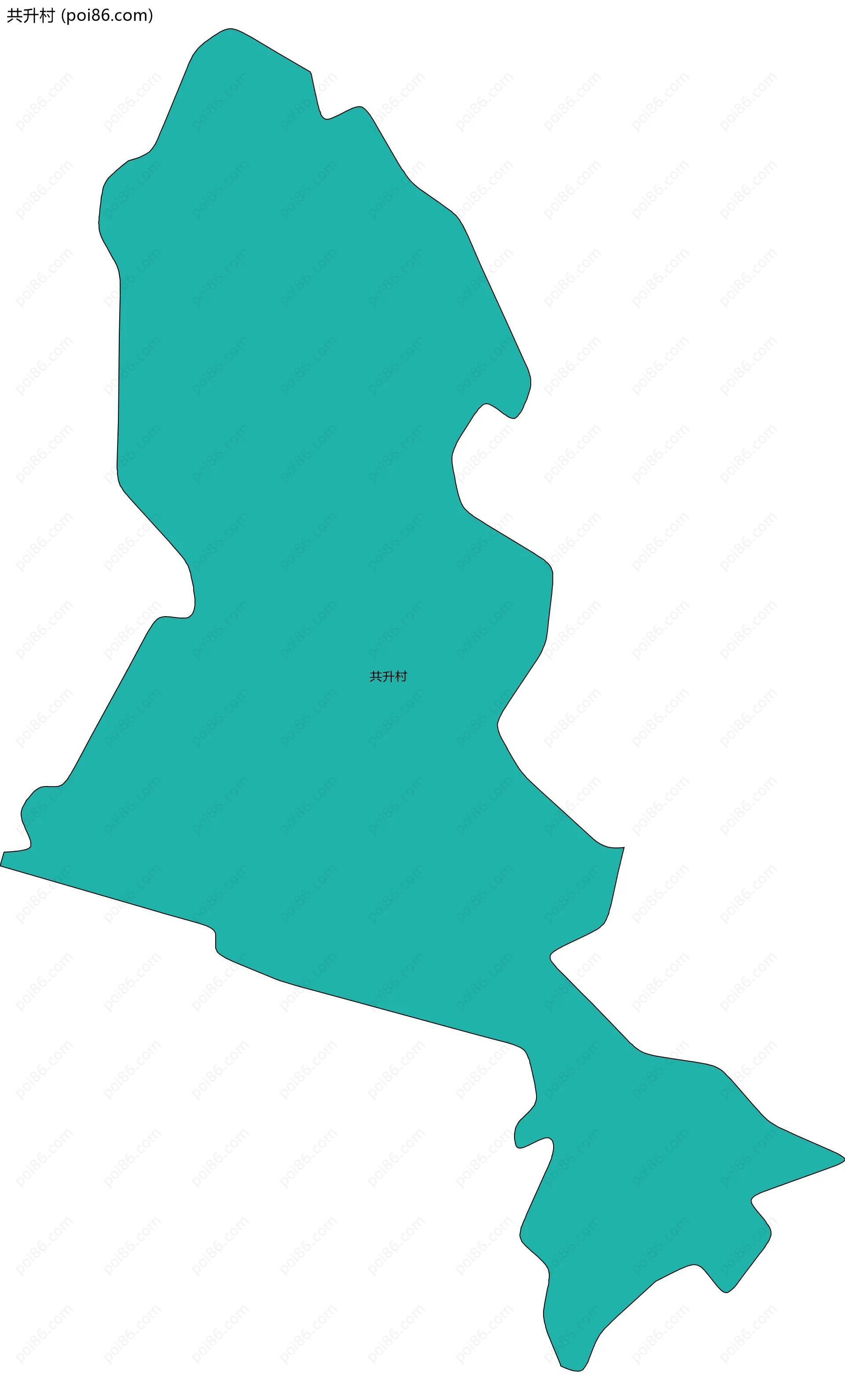 共升村边界地图