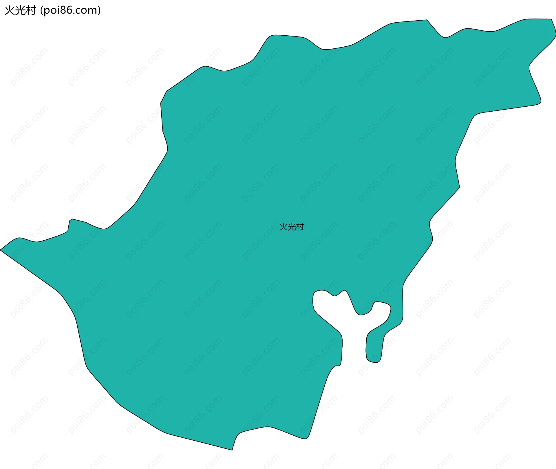 火光村边界地图