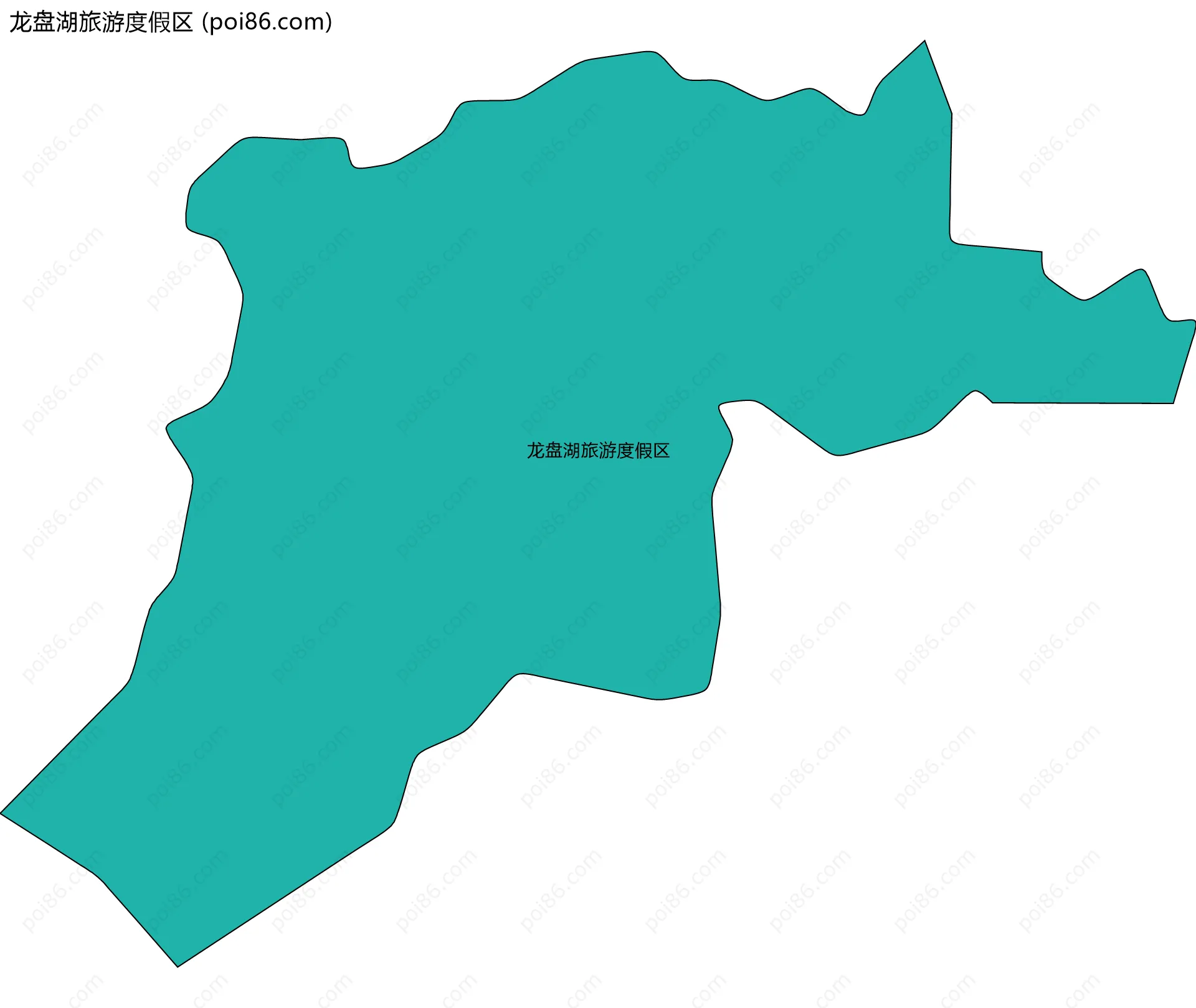 龙盘湖旅游度假区边界地图