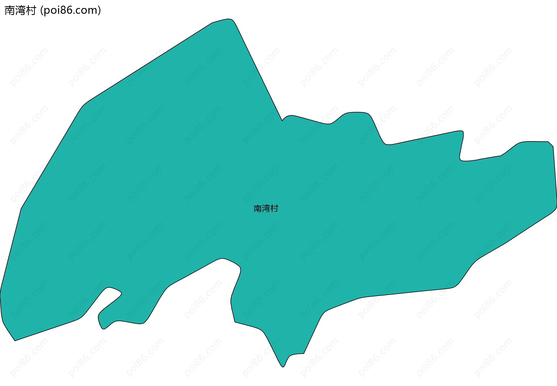 南湾村边界地图