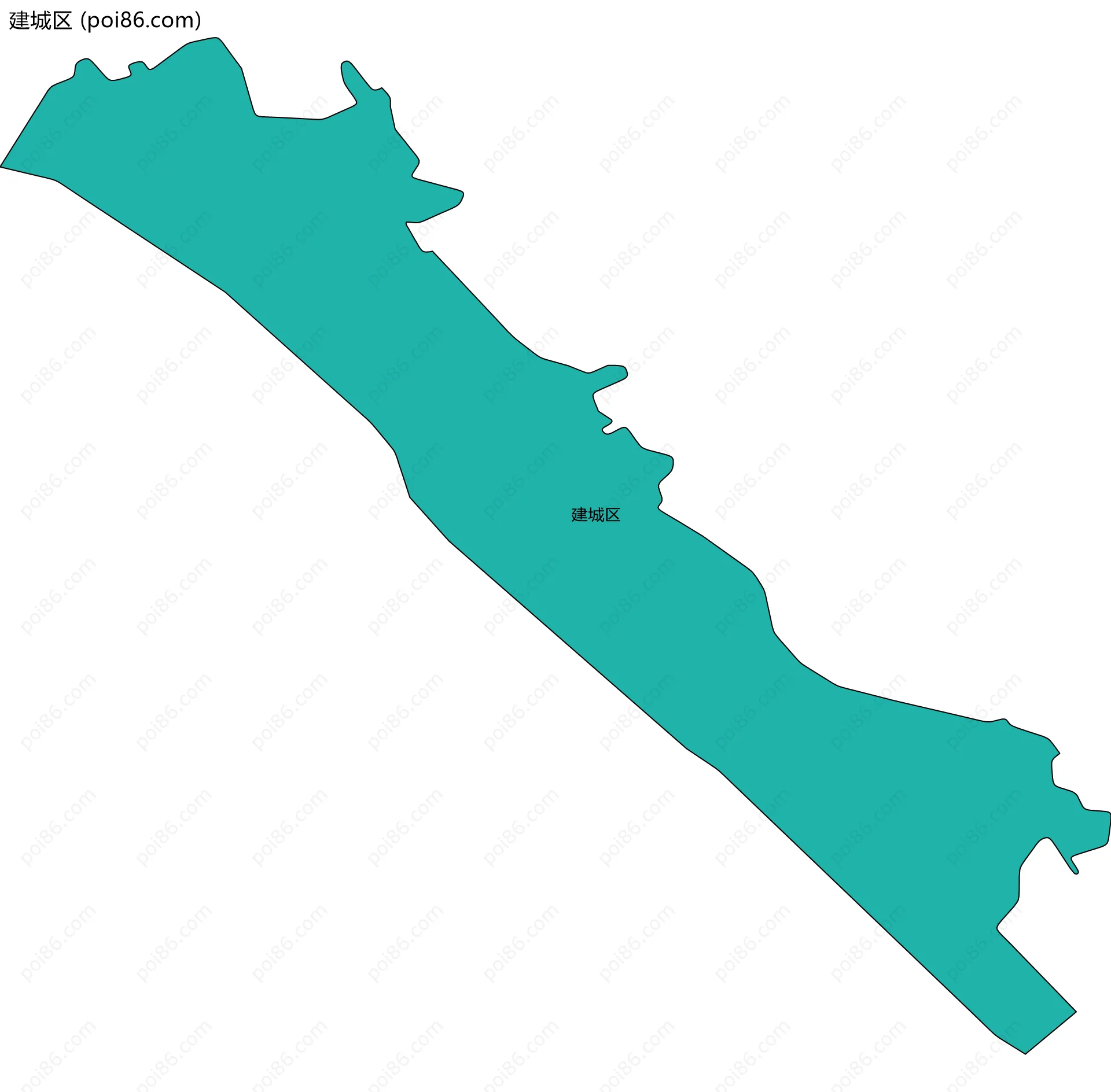 建城区边界地图