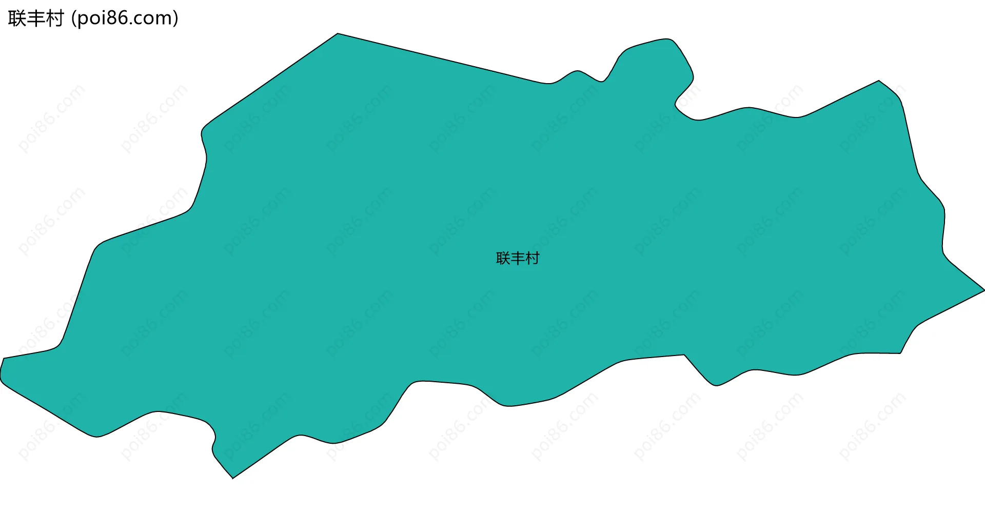 联丰村边界地图