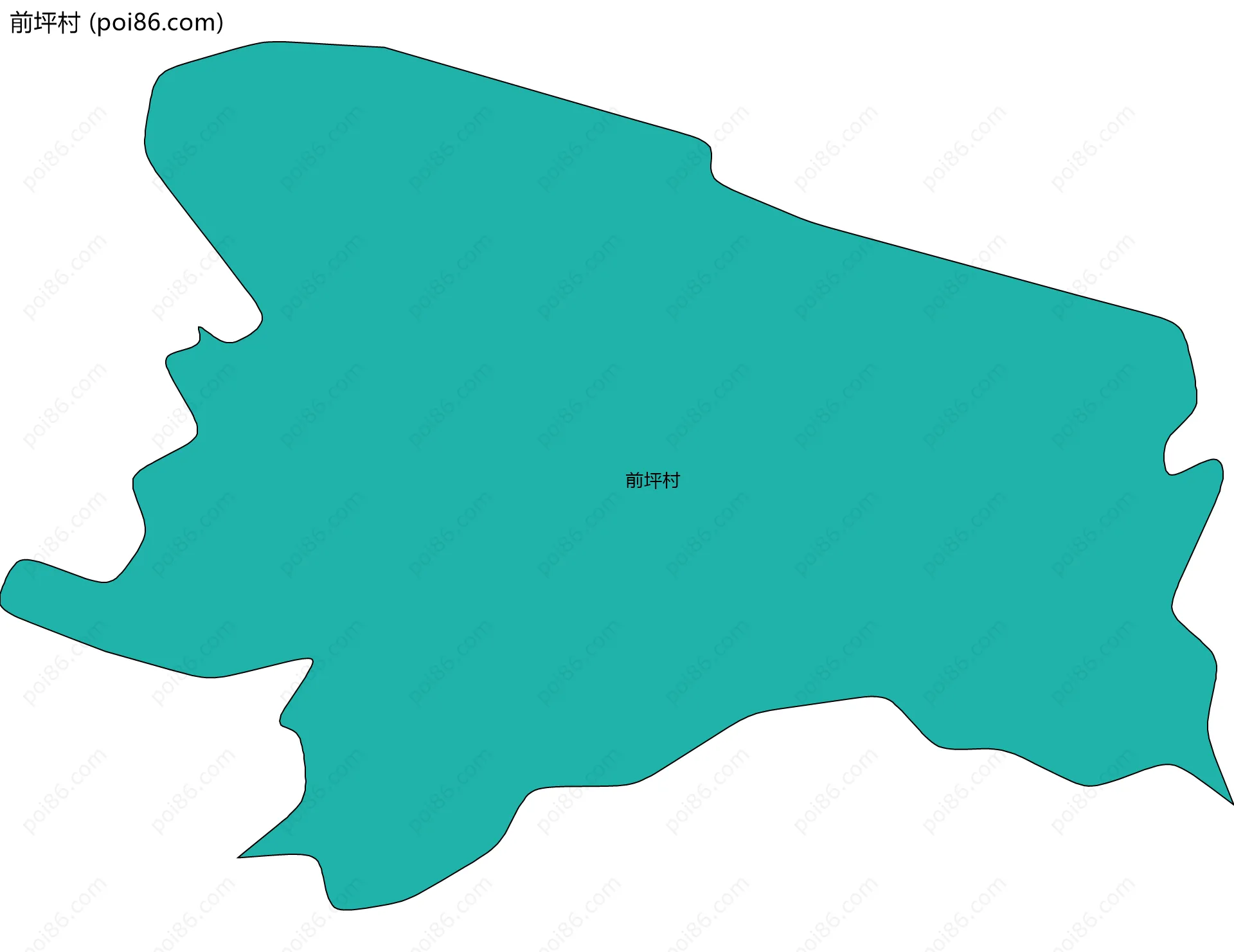 前坪村边界地图