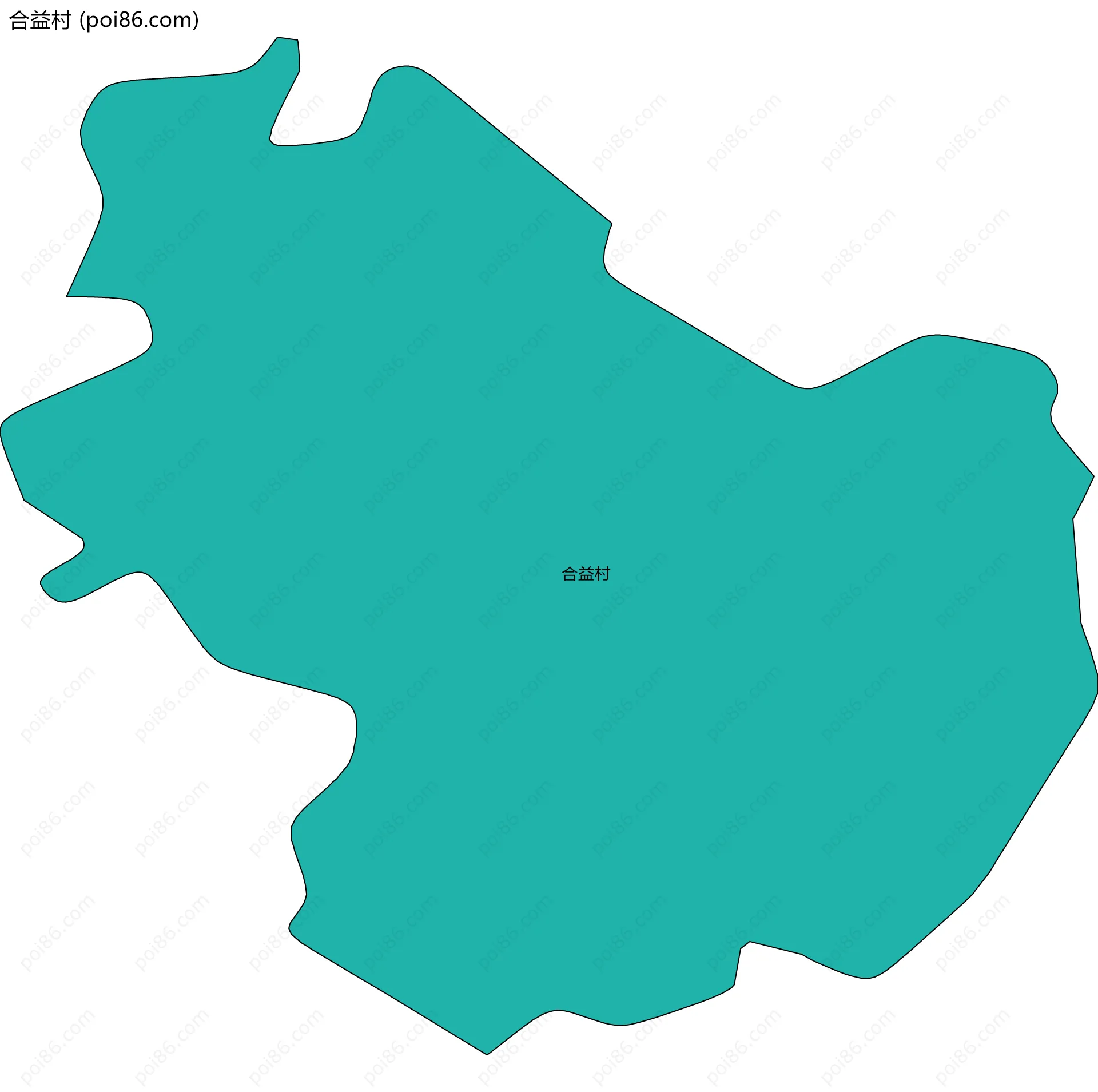 合益村边界地图