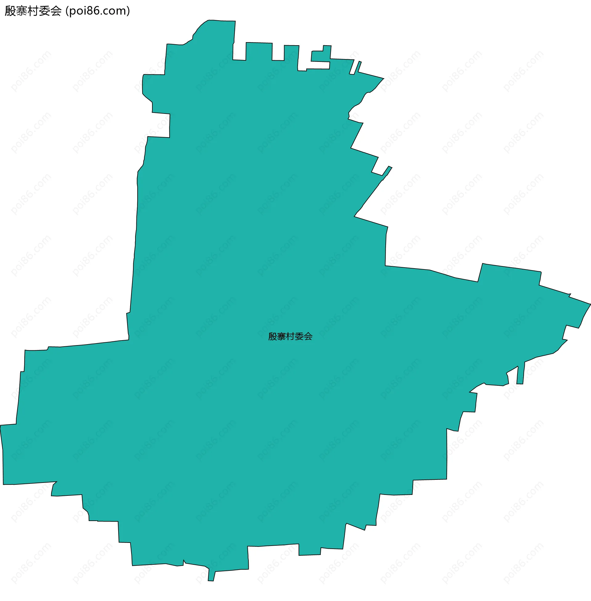 殷寨村委会边界地图