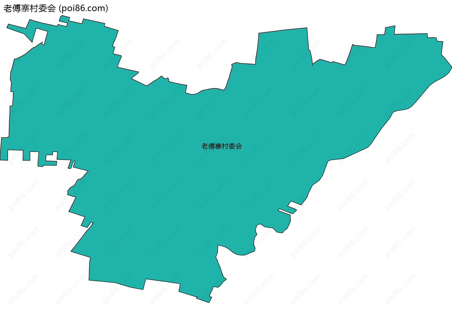 老傅寨村委会边界地图