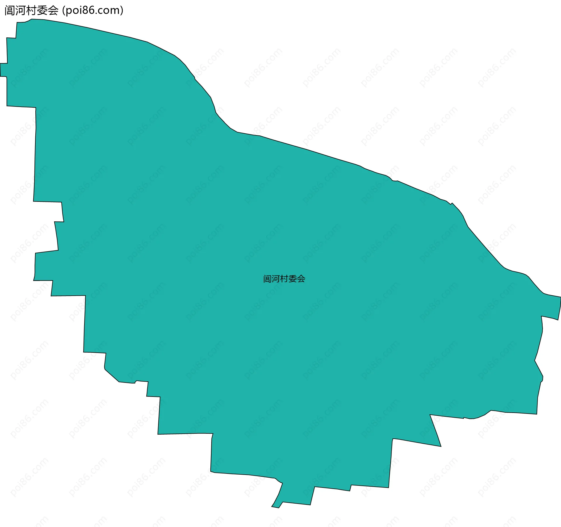 闾河村委会边界地图