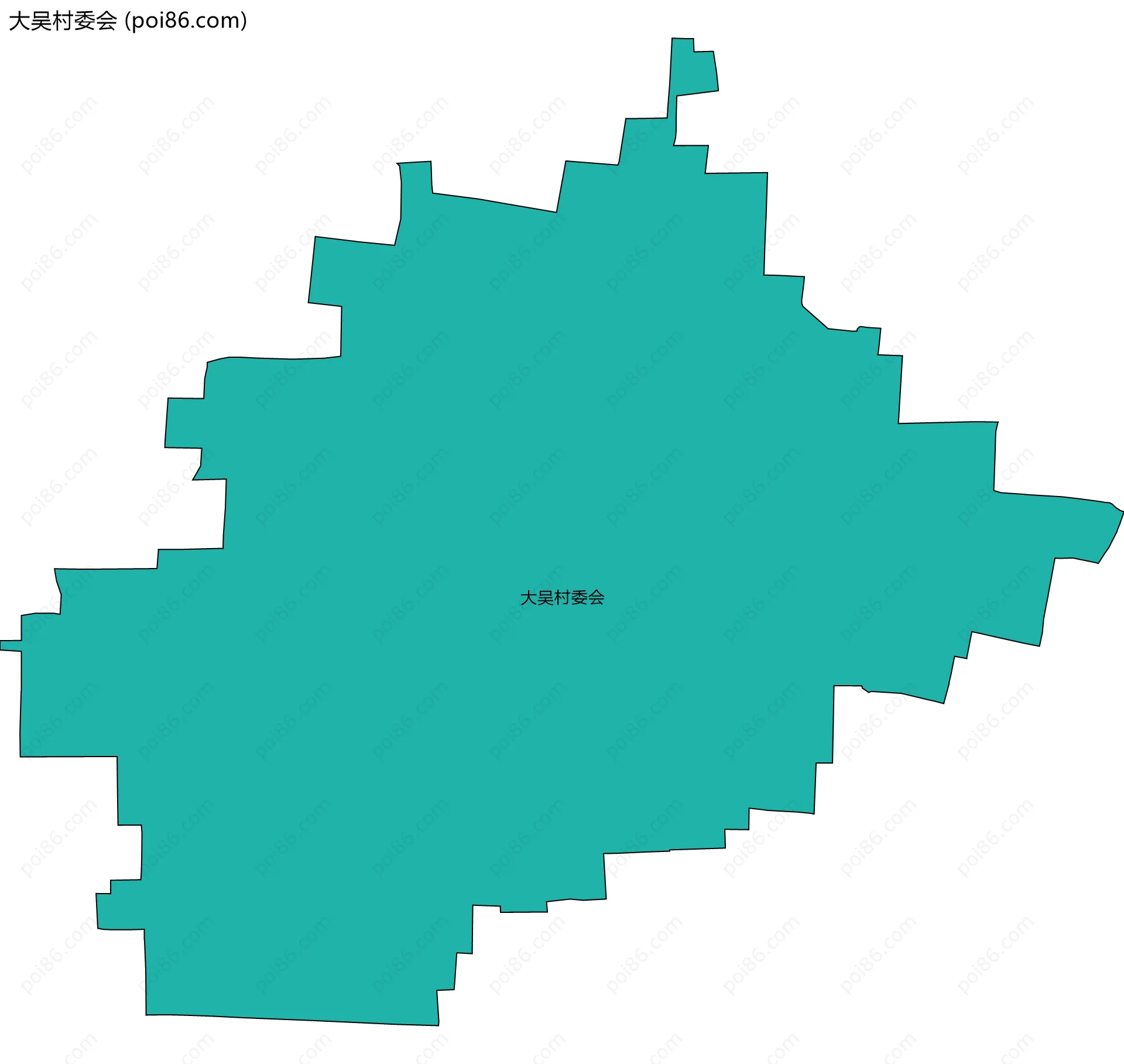 大吴村委会边界地图