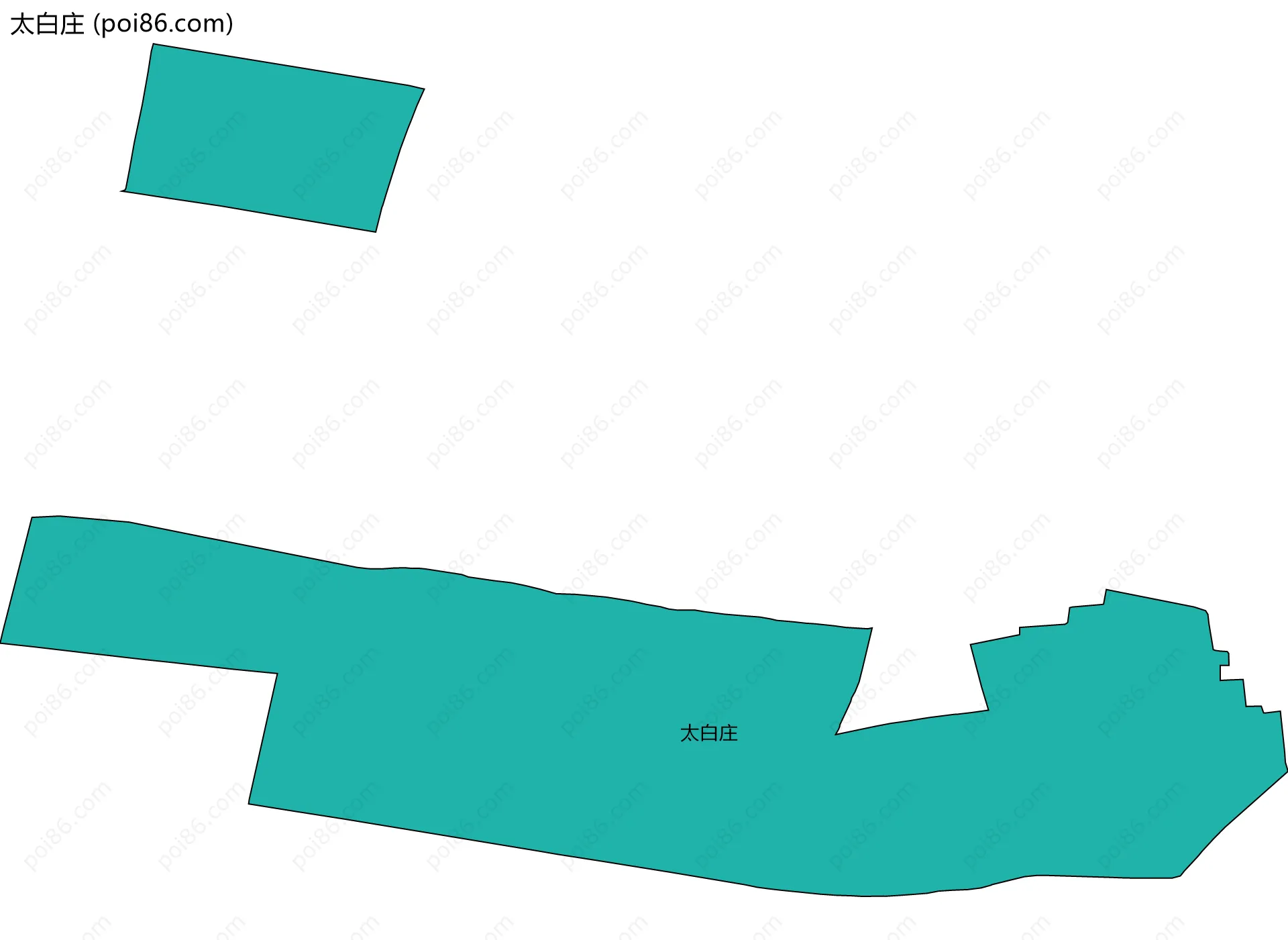 太白庄边界地图