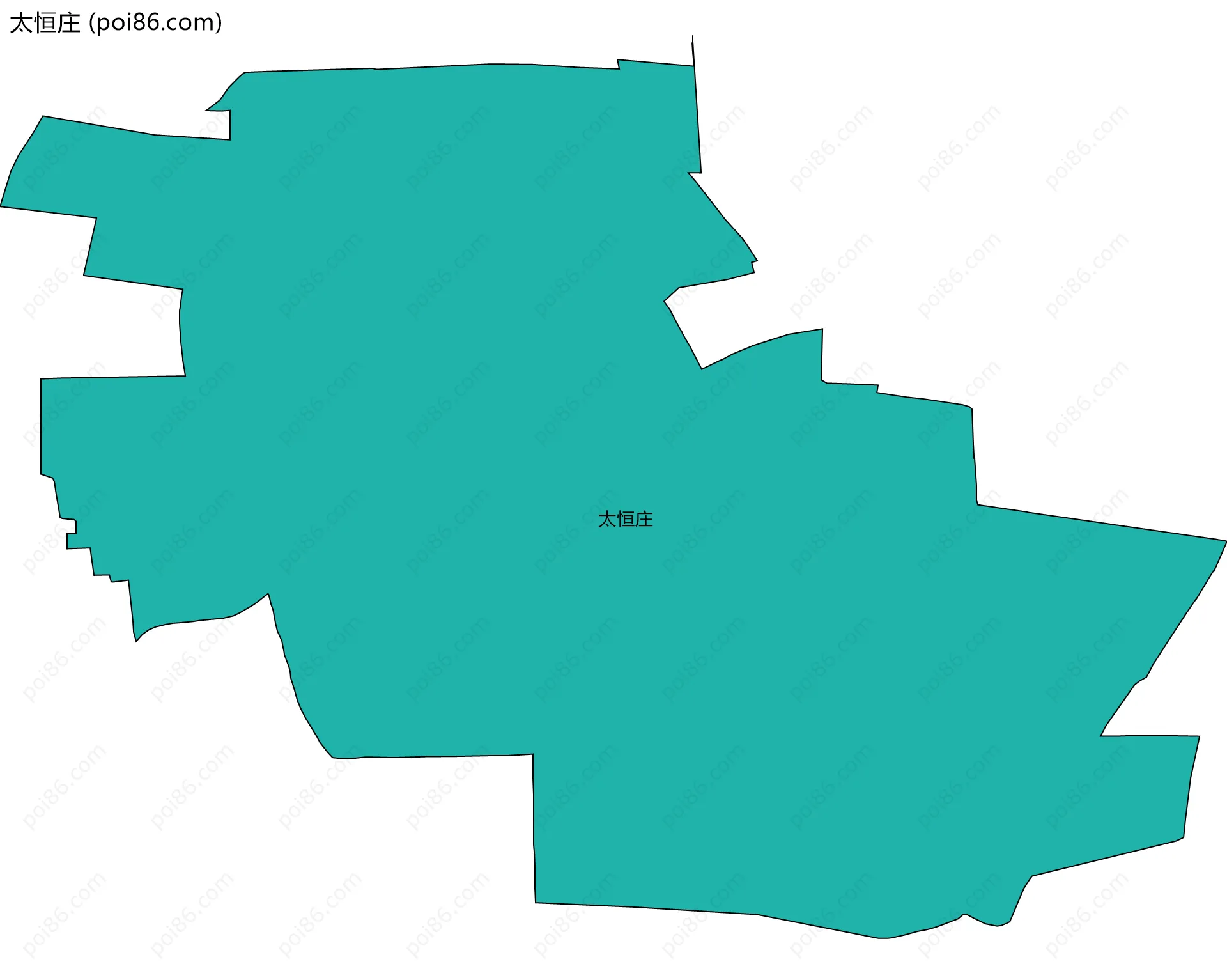 太恒庄边界地图