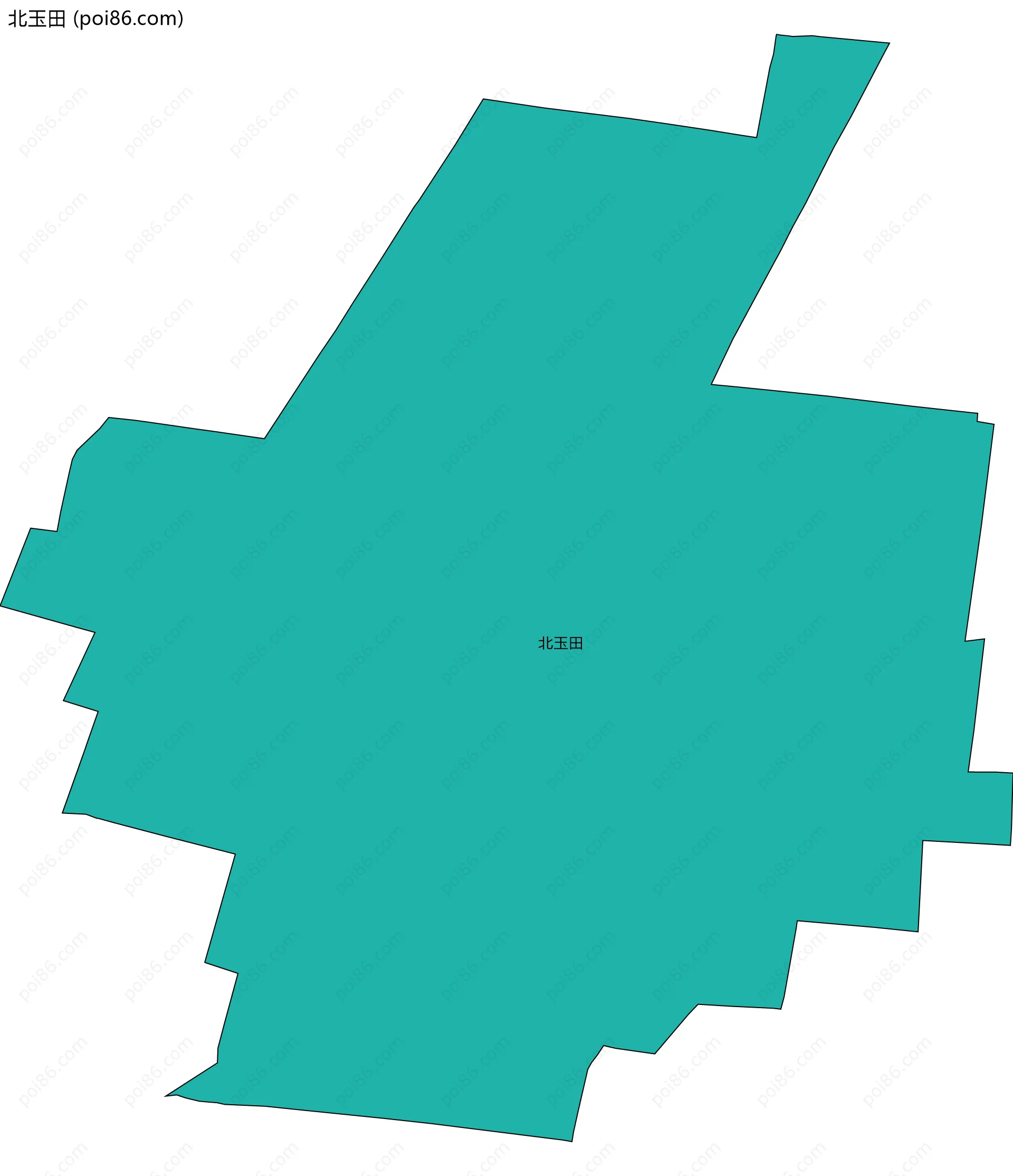 北玉田边界地图