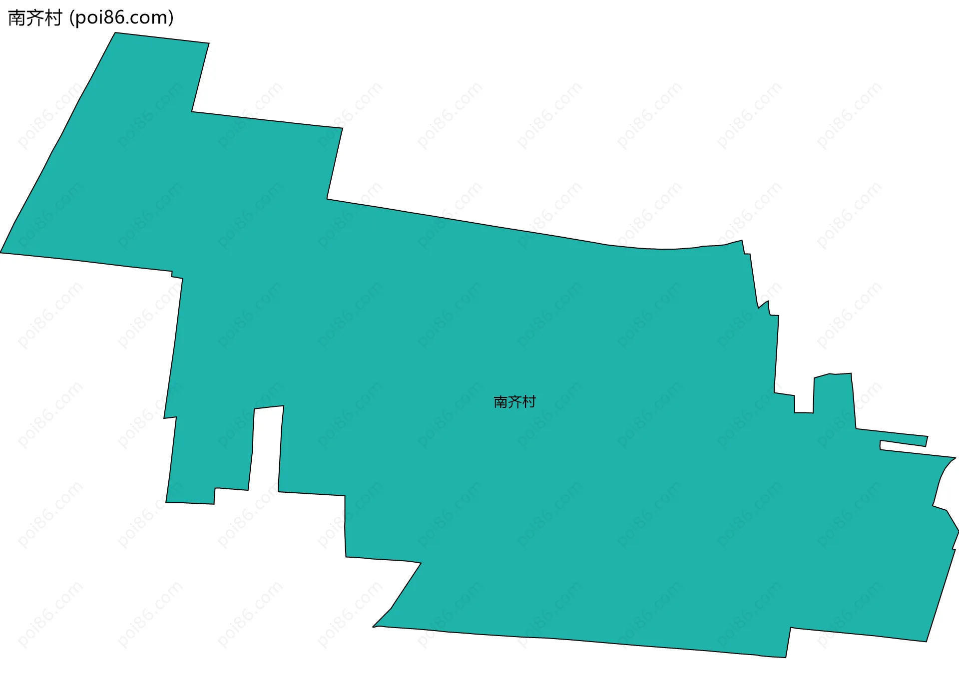 南齐村边界地图