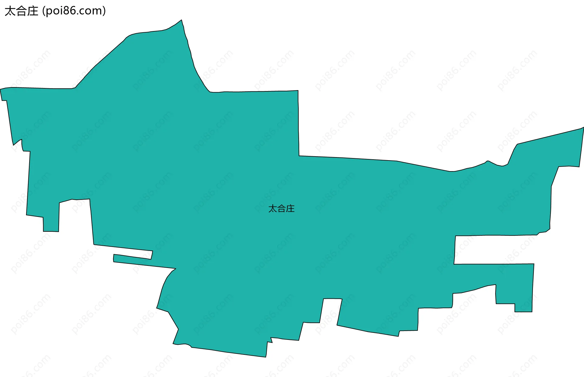 太合庄边界地图
