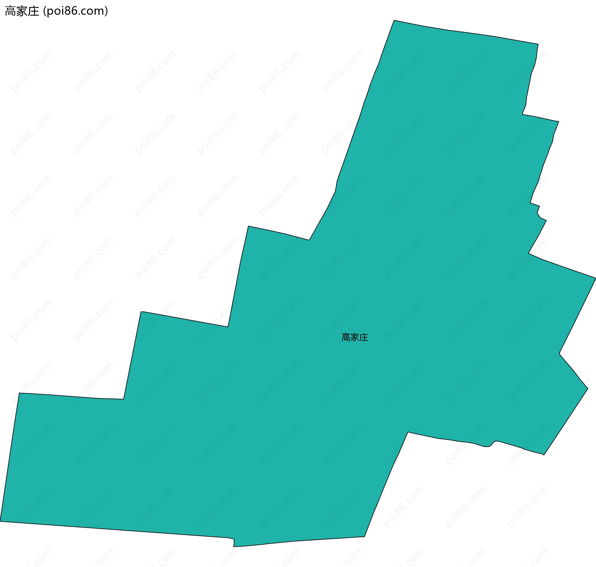 高家庄边界地图