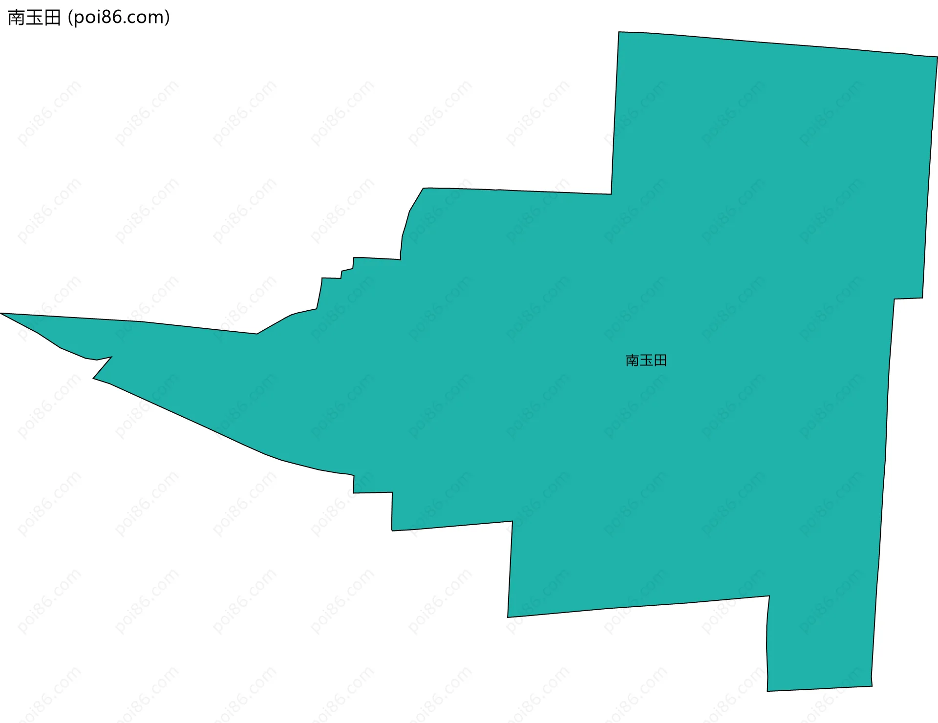 南玉田边界地图