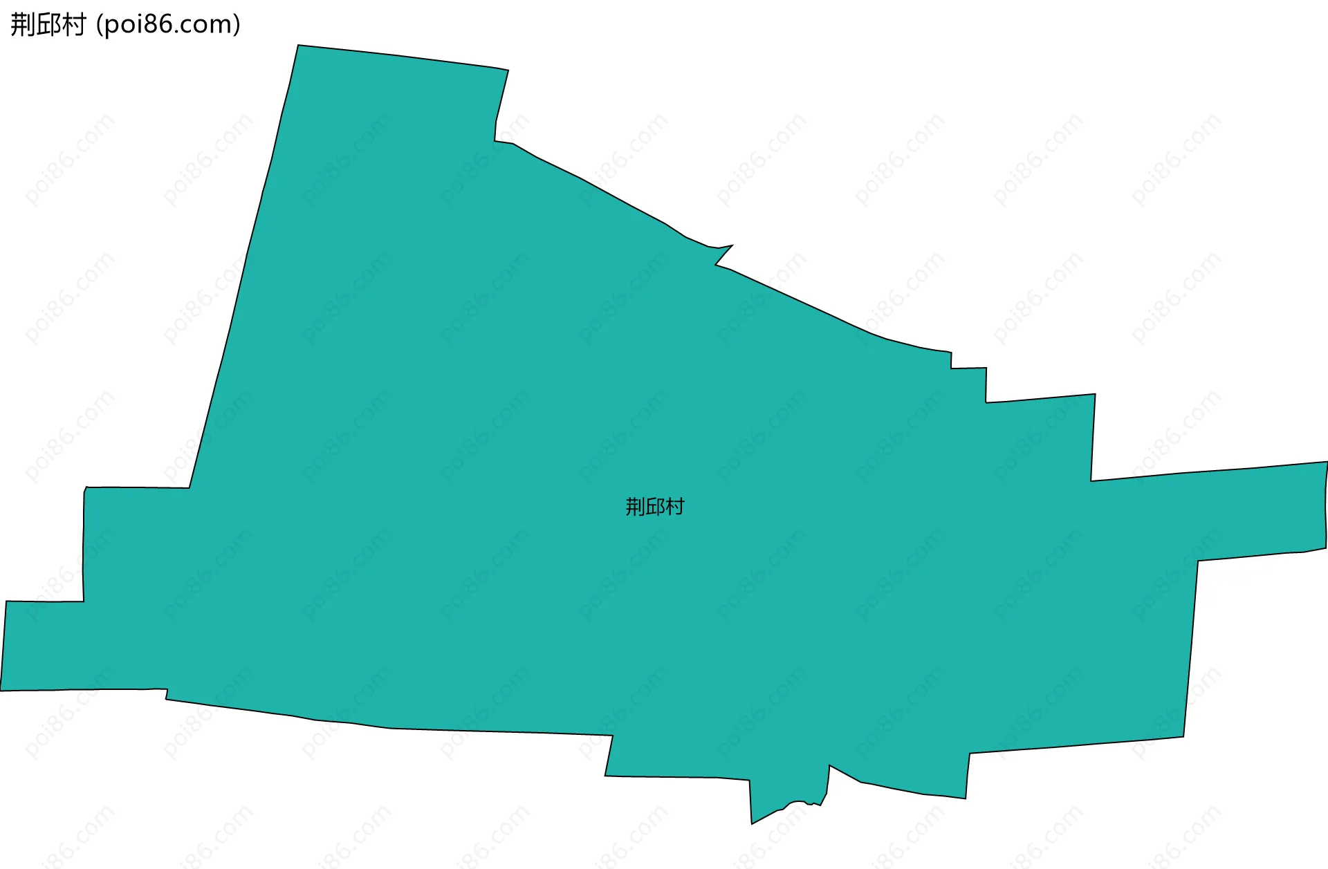 荆邱村边界地图