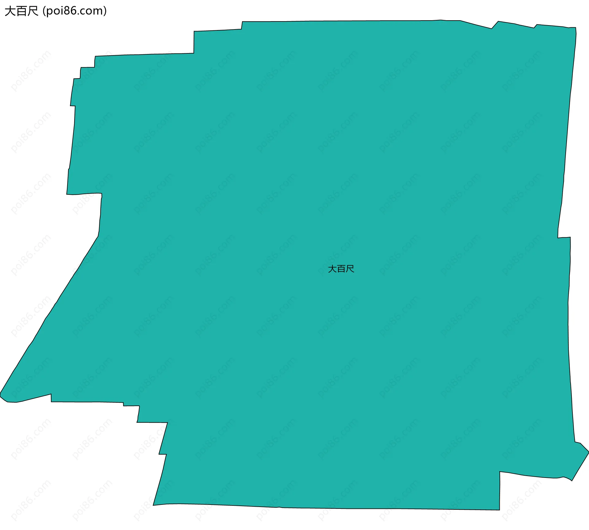 大百尺边界地图