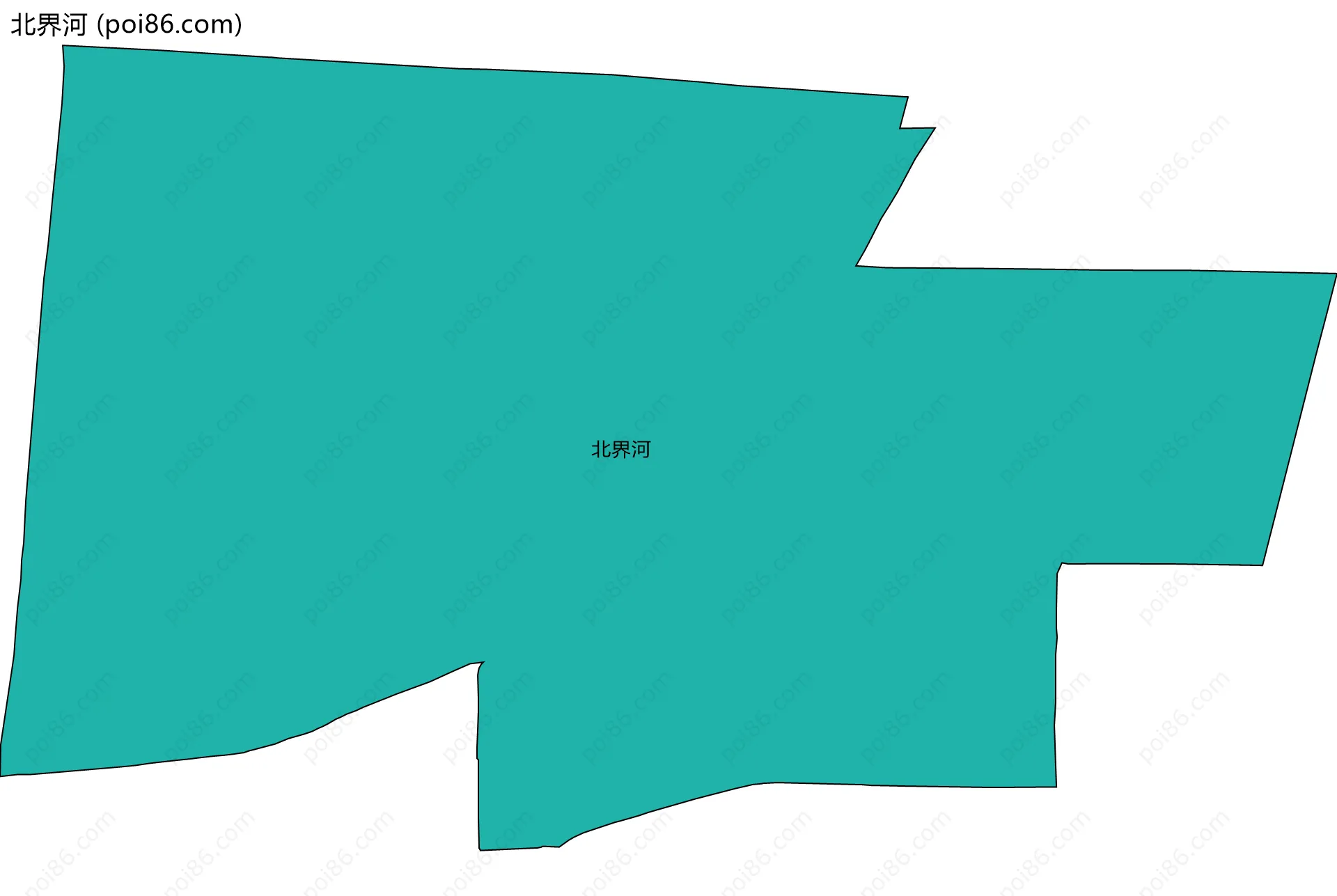 北界河边界地图