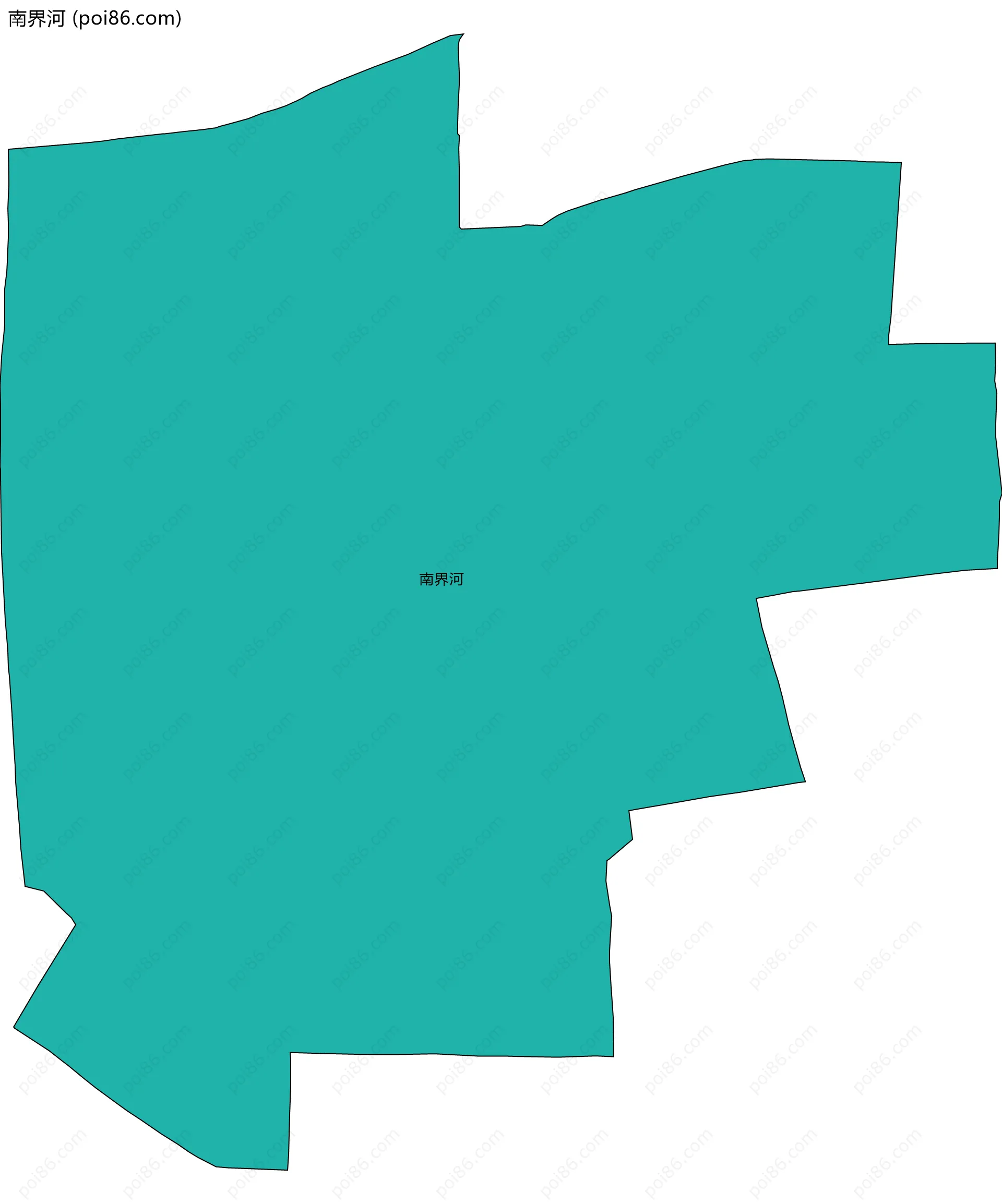 南界河边界地图