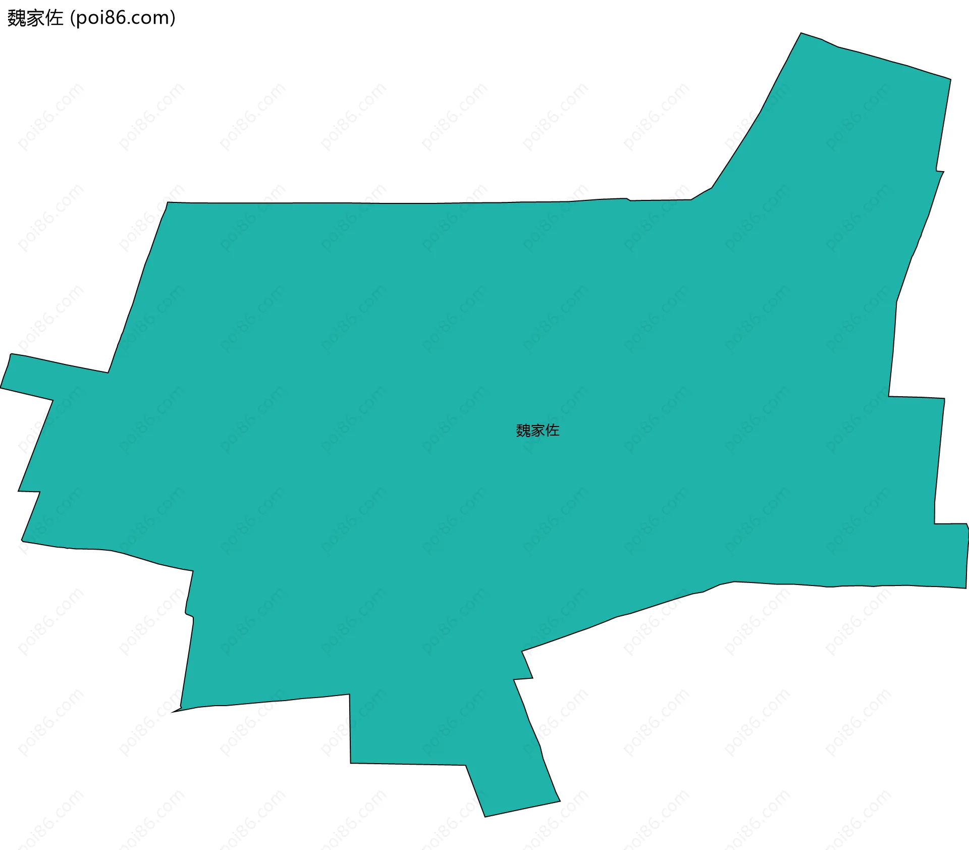 魏家佐边界地图