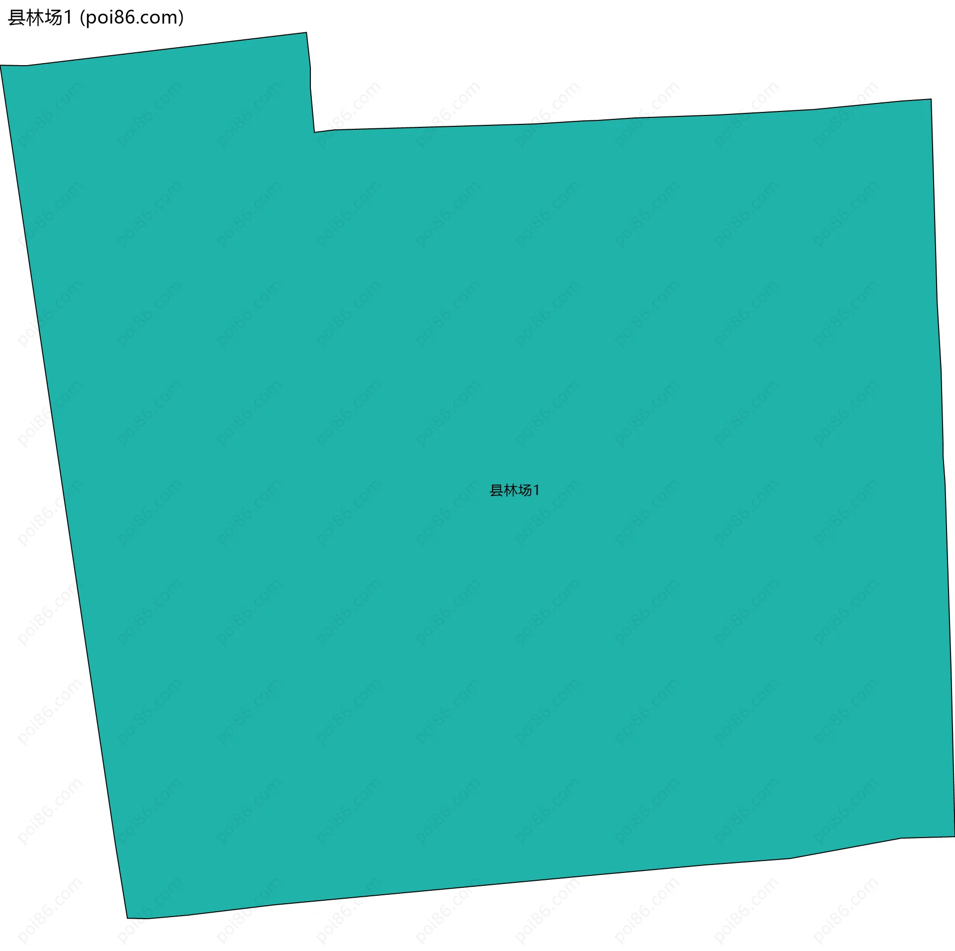 县林场1边界地图