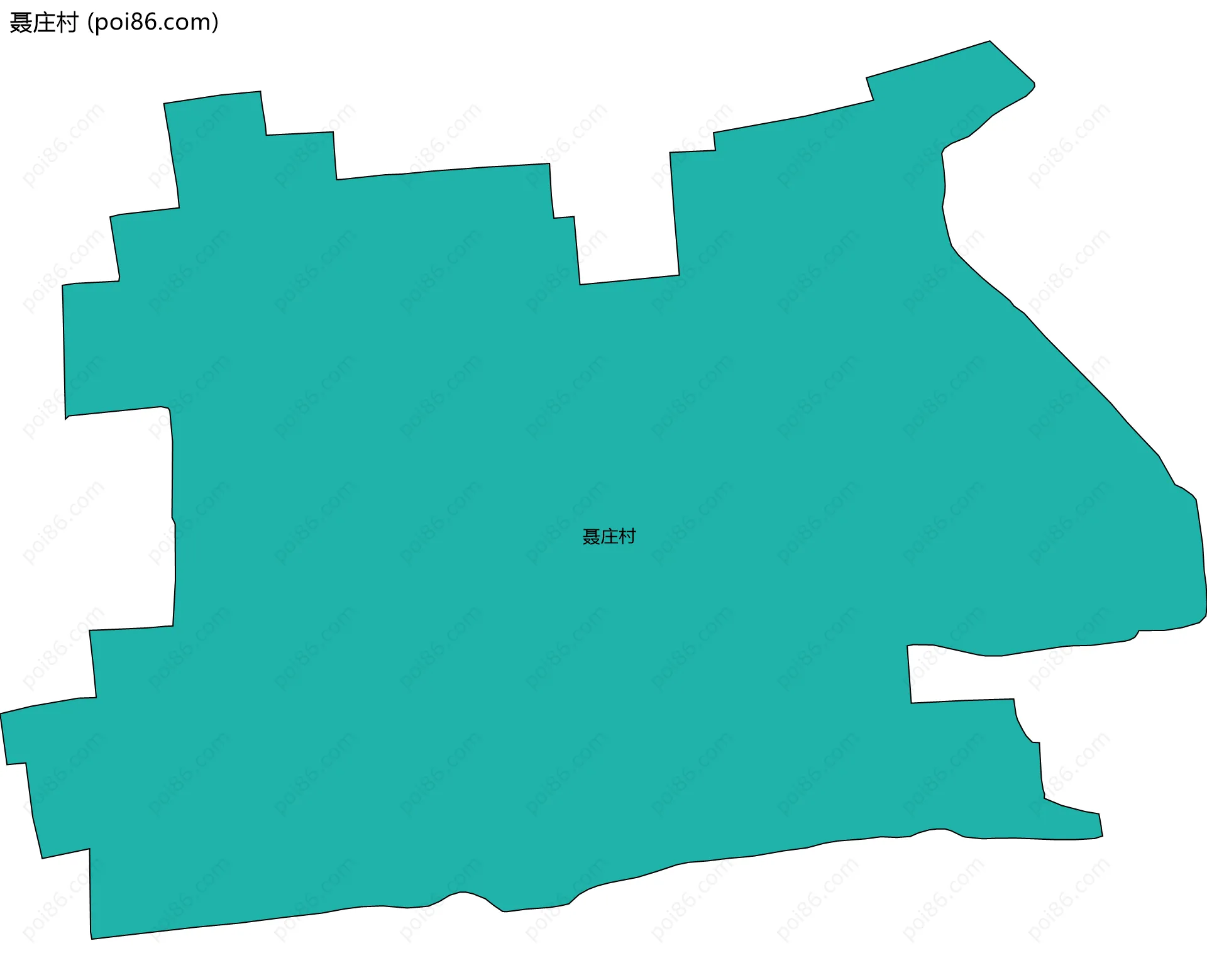 聂庄村边界地图