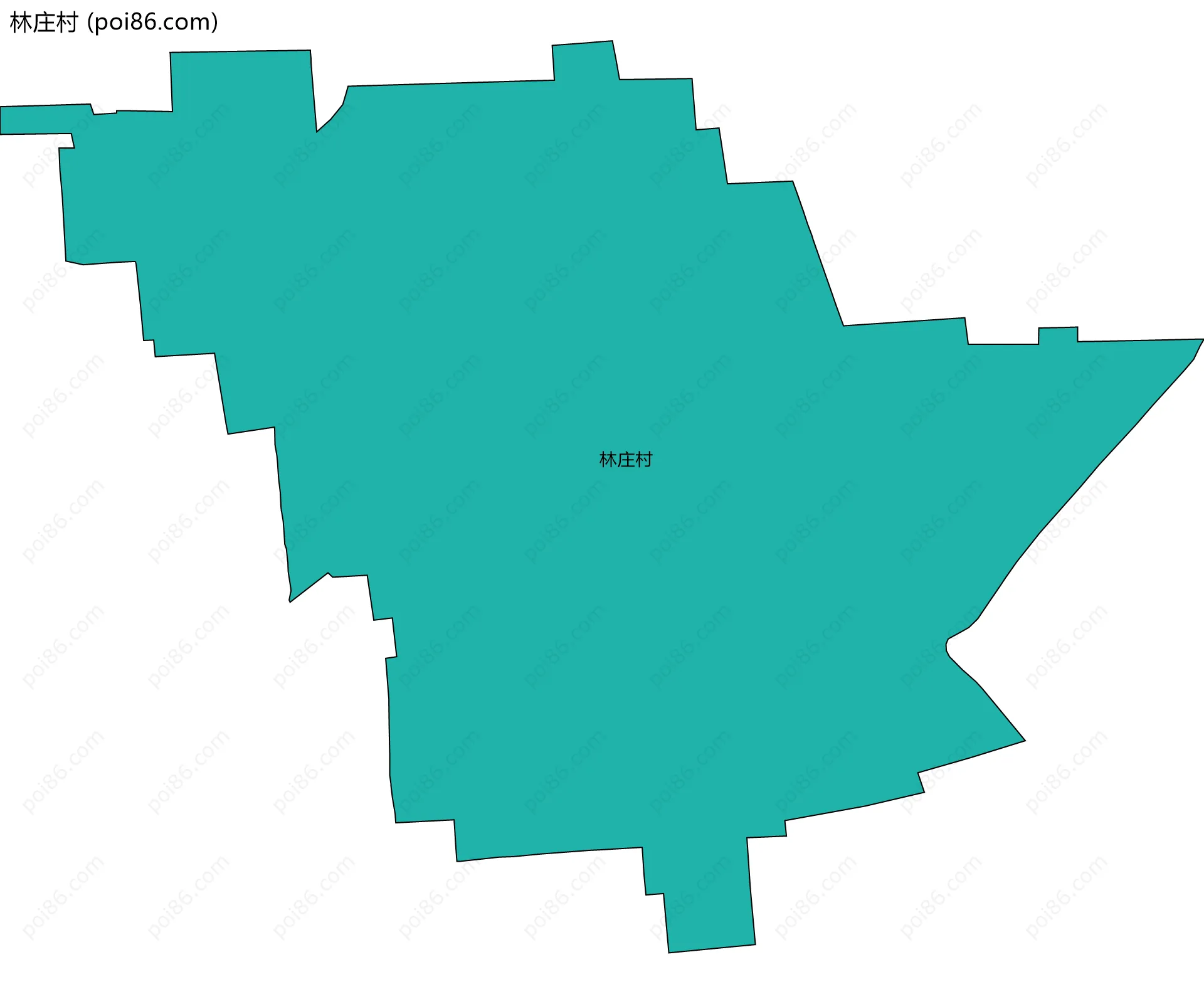 林庄村边界地图