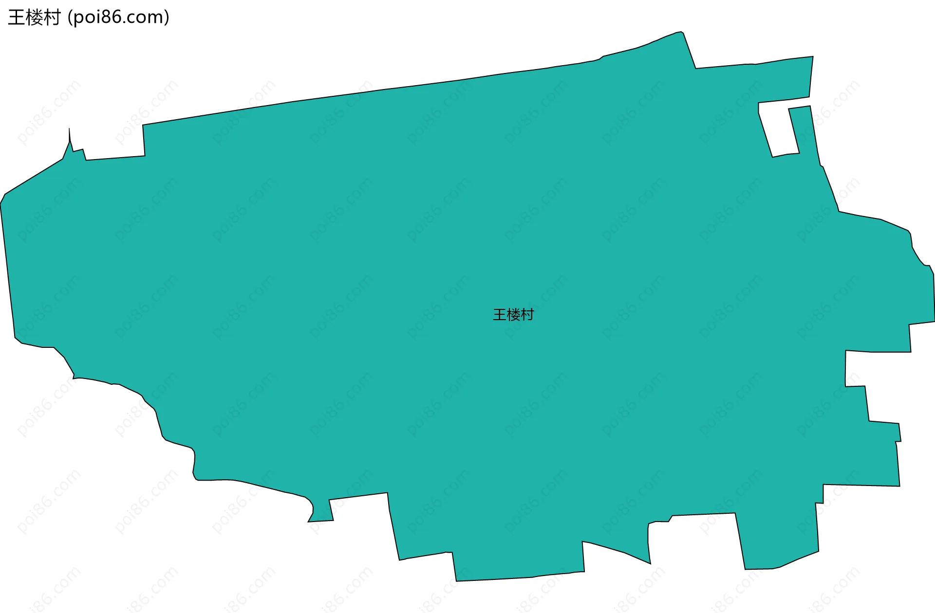 王楼村边界地图