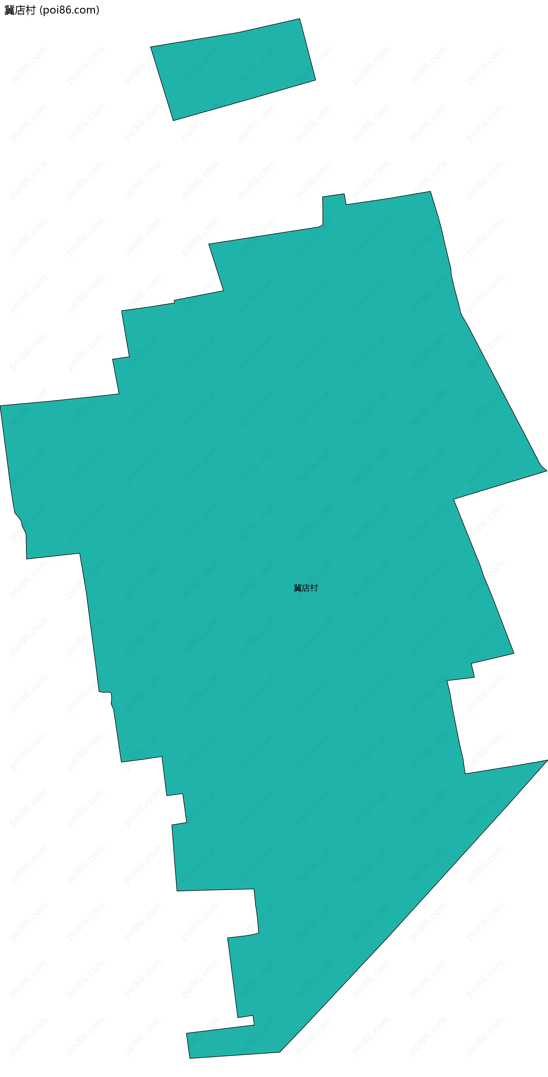 冀店村边界地图