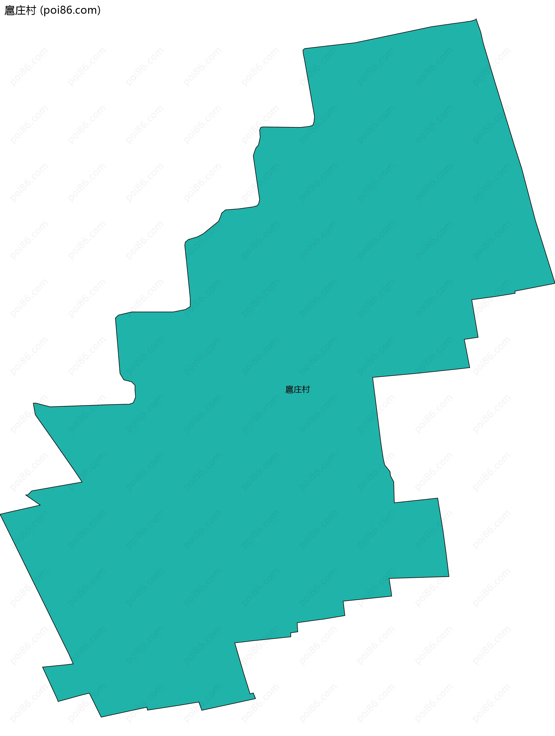 扈庄村边界地图