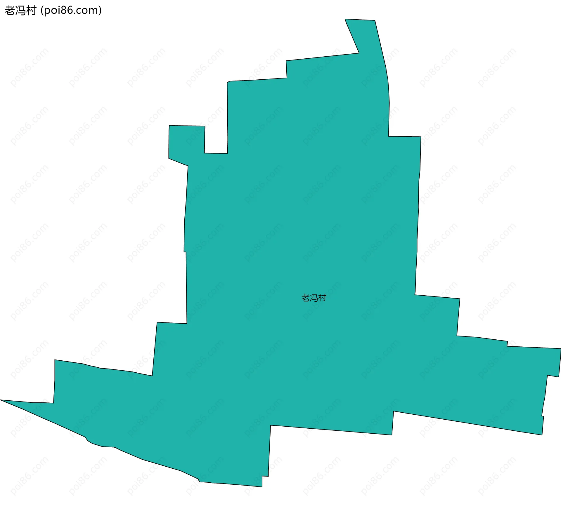 老冯村边界地图