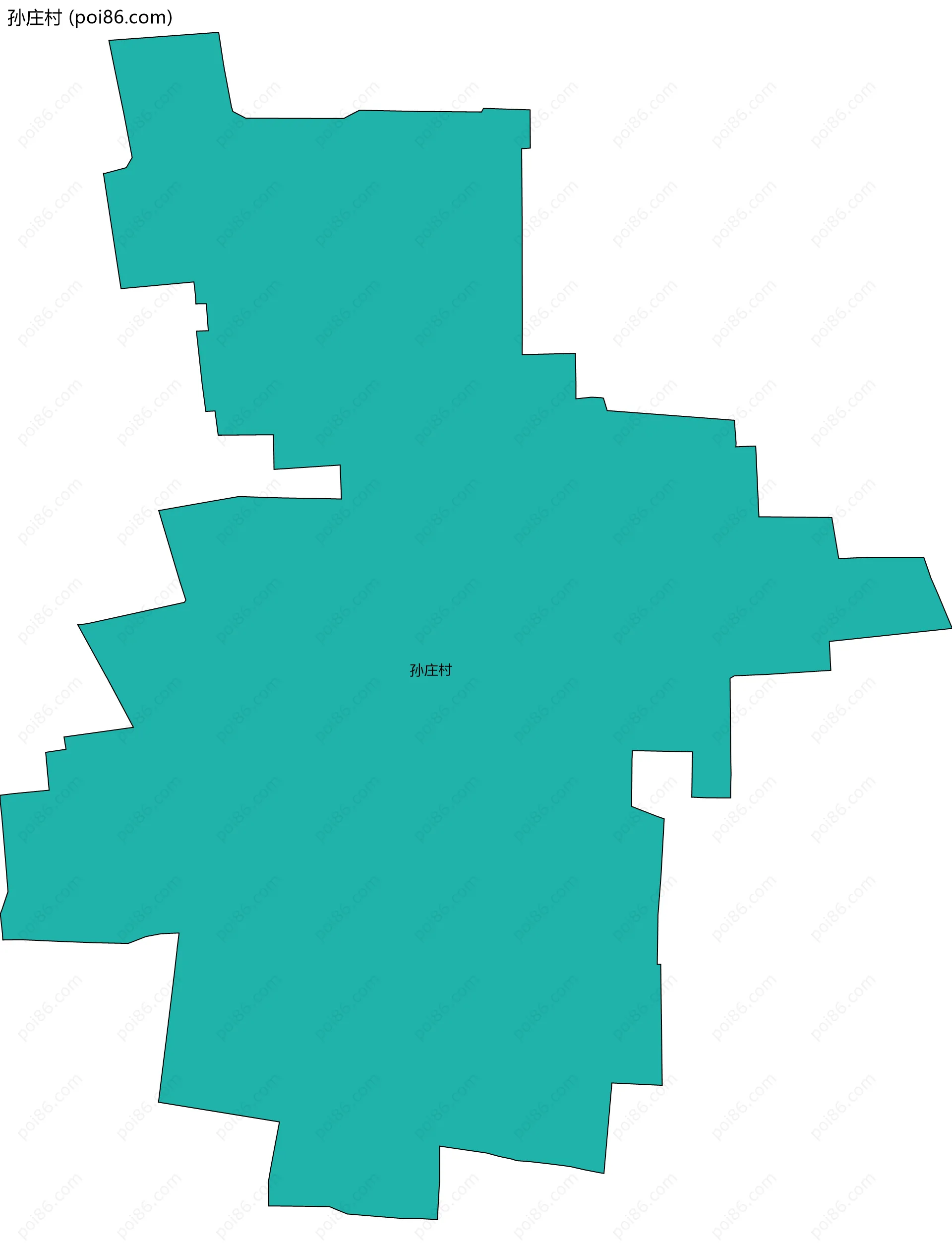 孙庄村边界地图