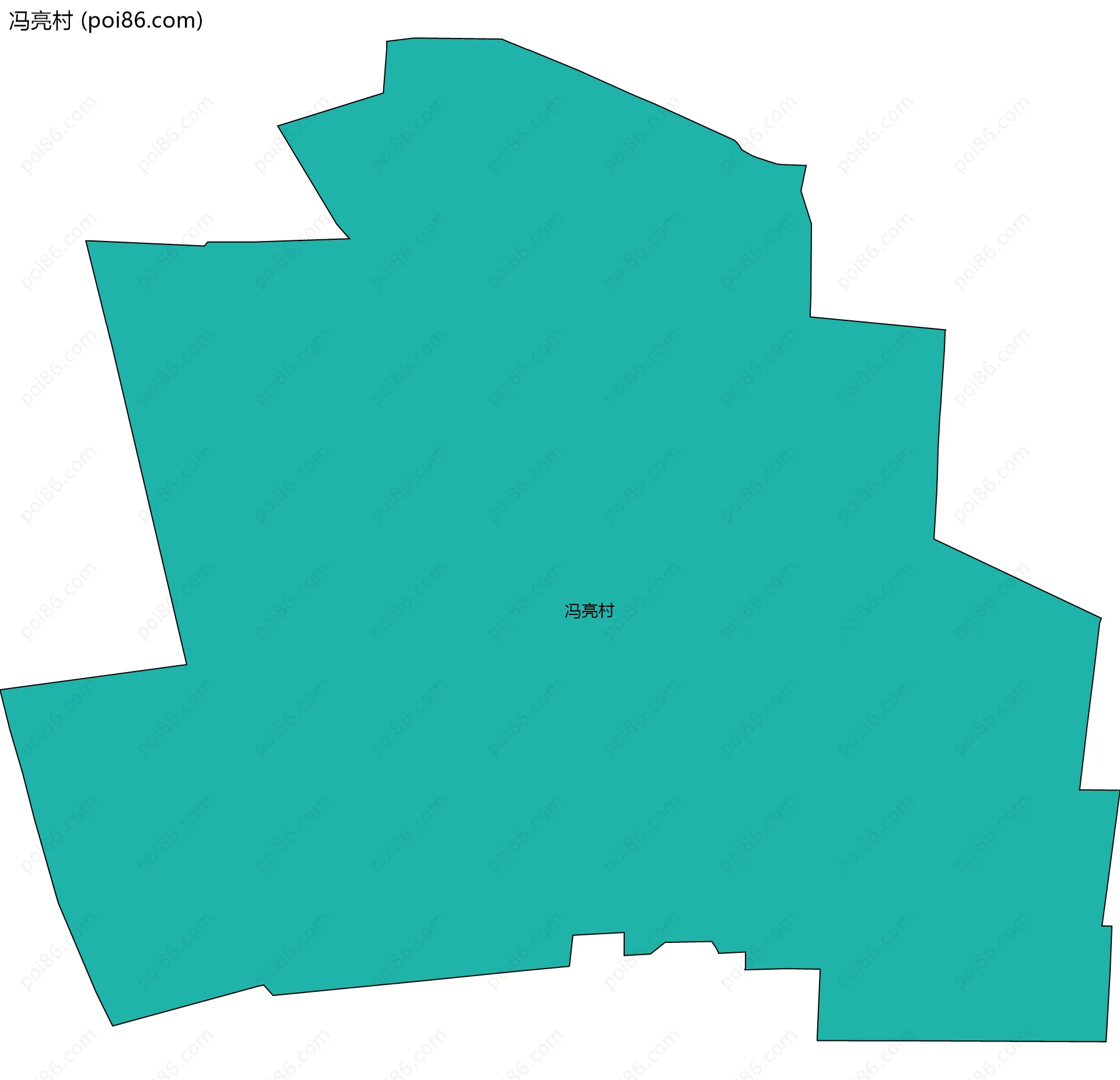 冯亮村边界地图