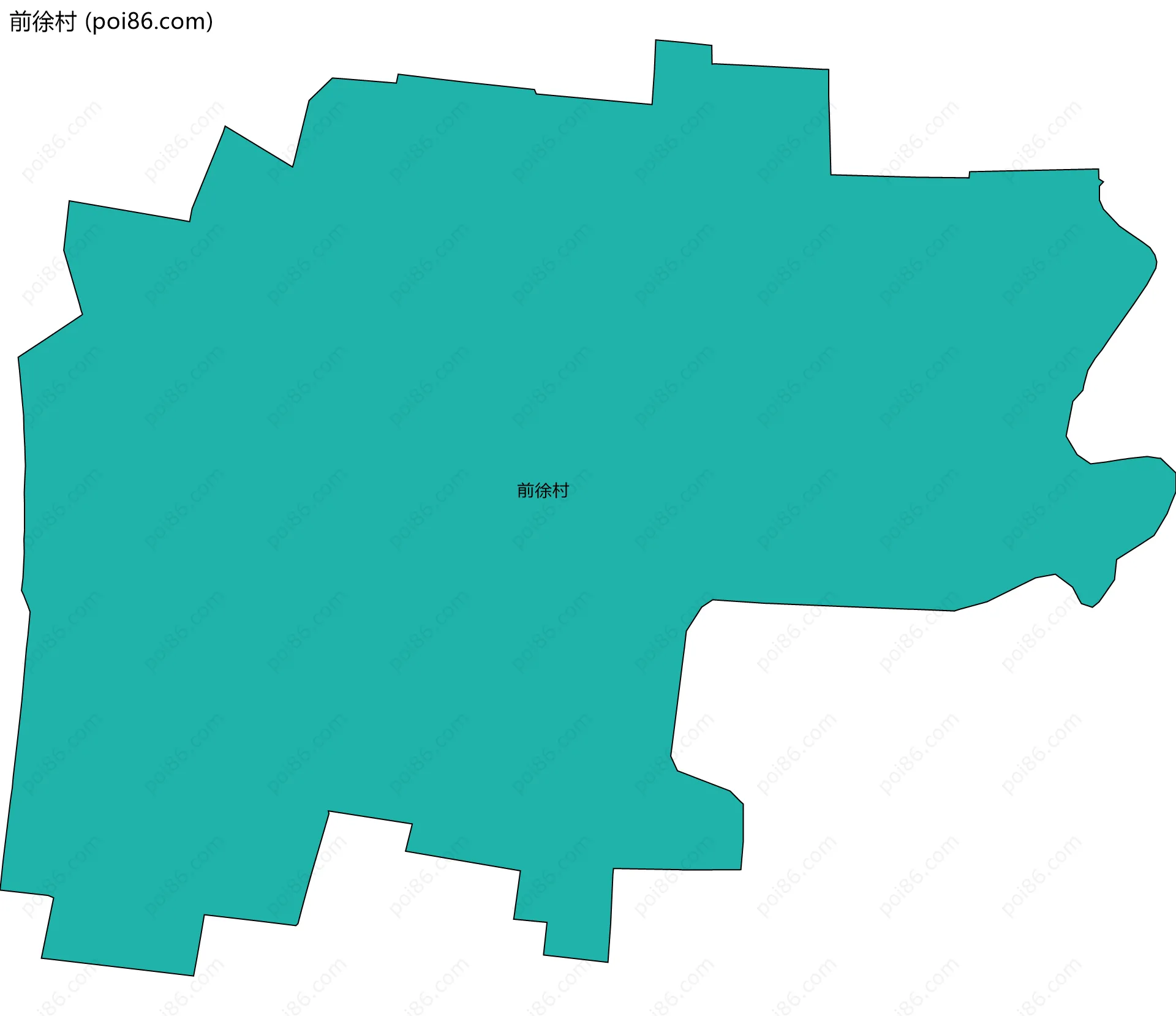 前徐村边界地图