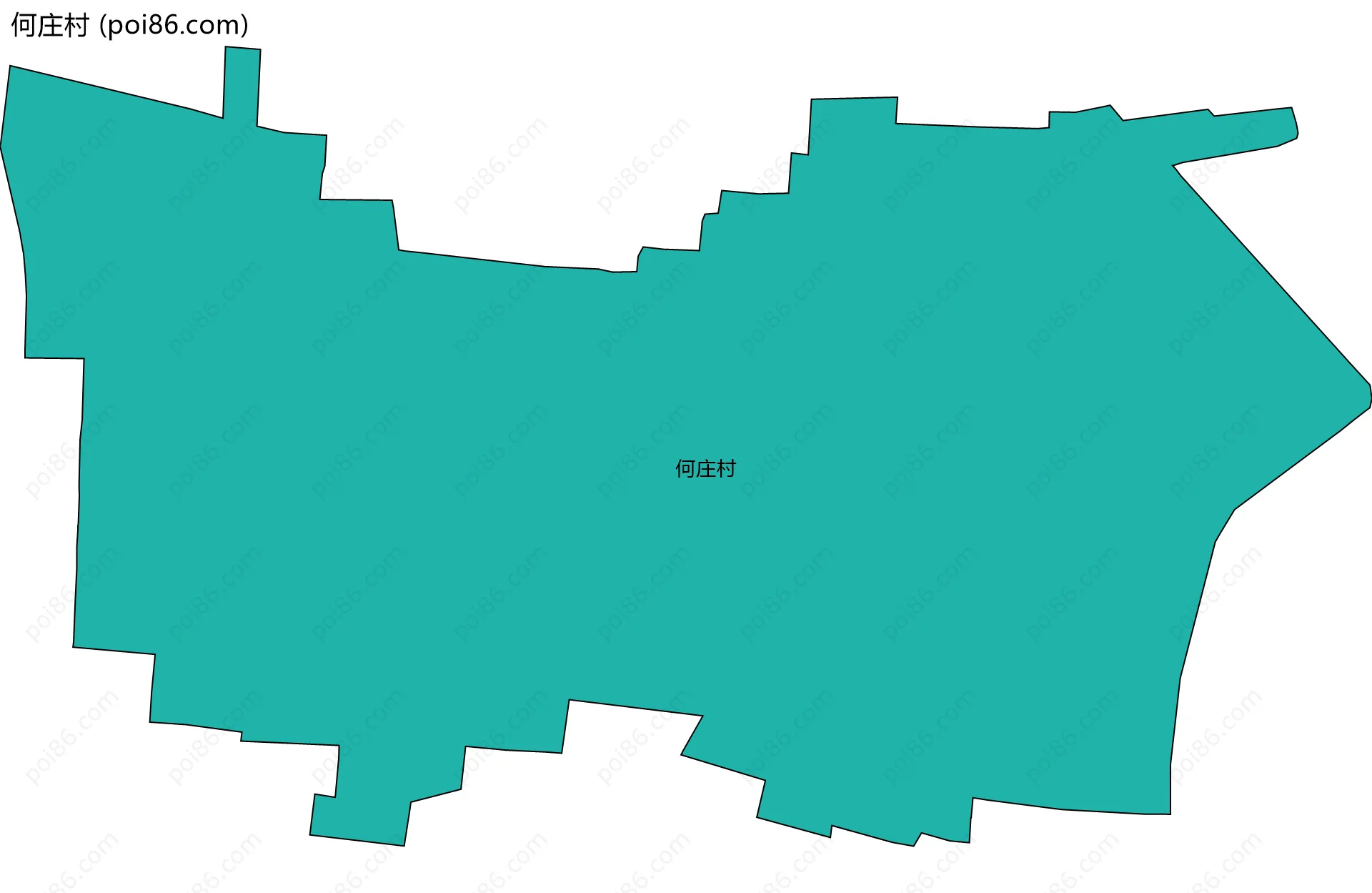 何庄村边界地图