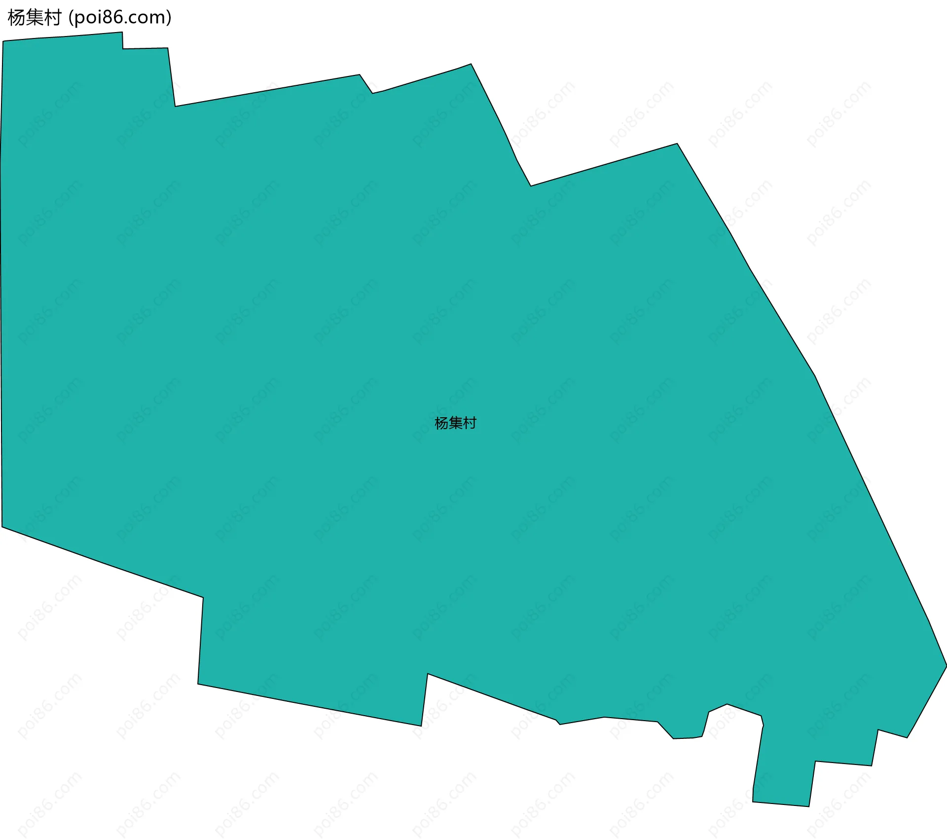 杨集村边界地图