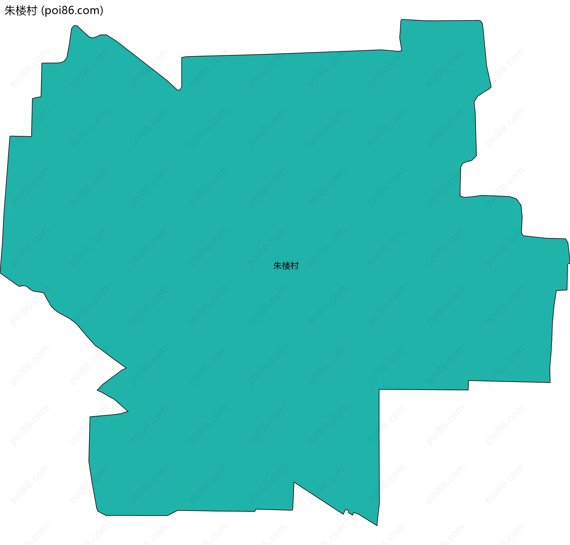 朱楼村边界地图