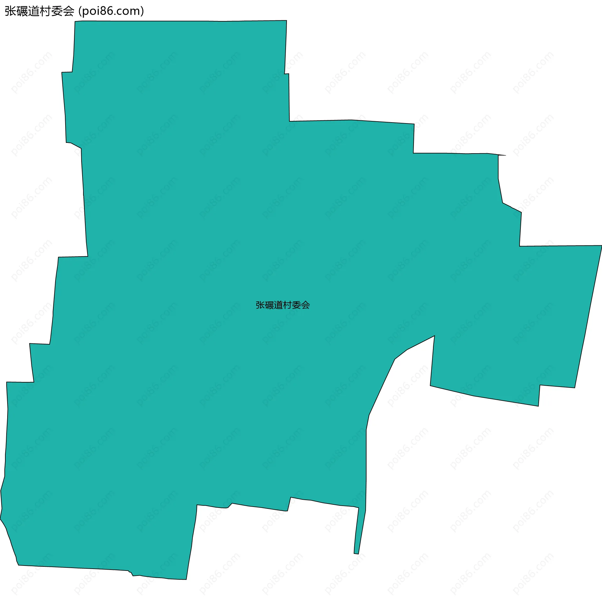 张碾道村委会边界地图