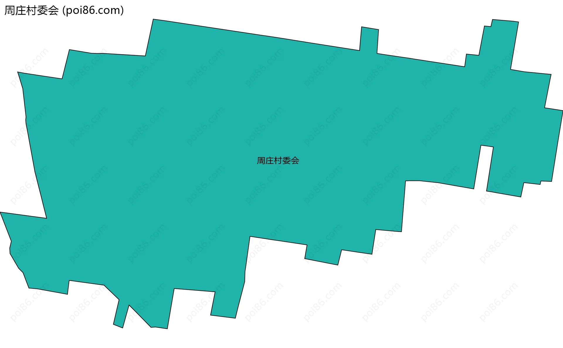 周庄村委会边界地图