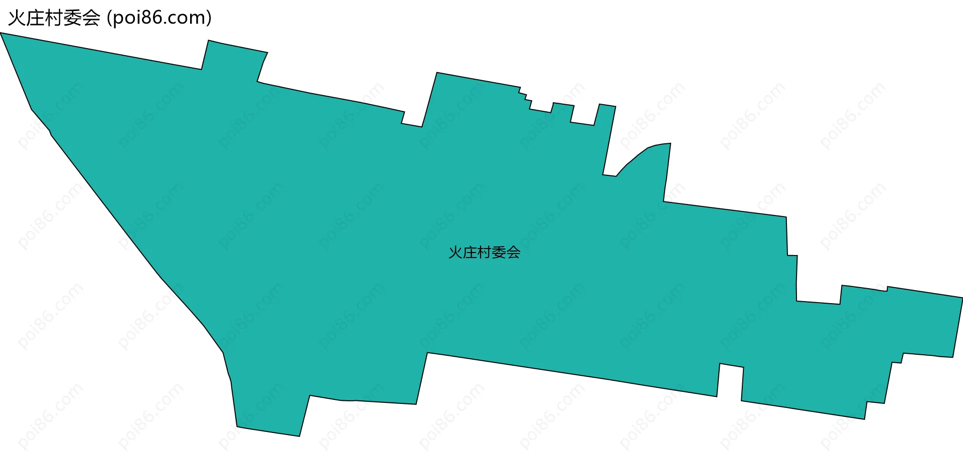 火庄村委会边界地图