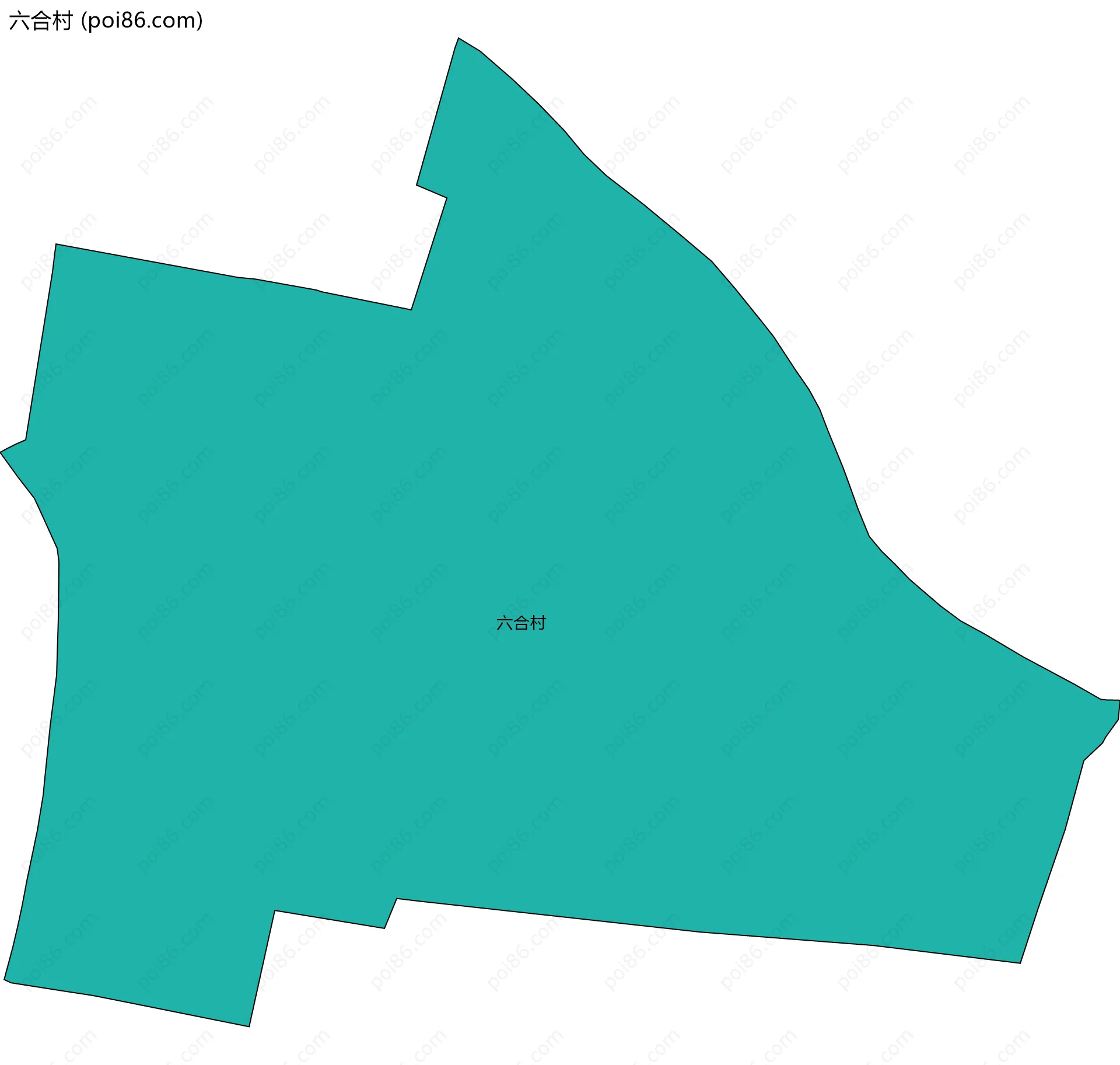 六合村边界地图