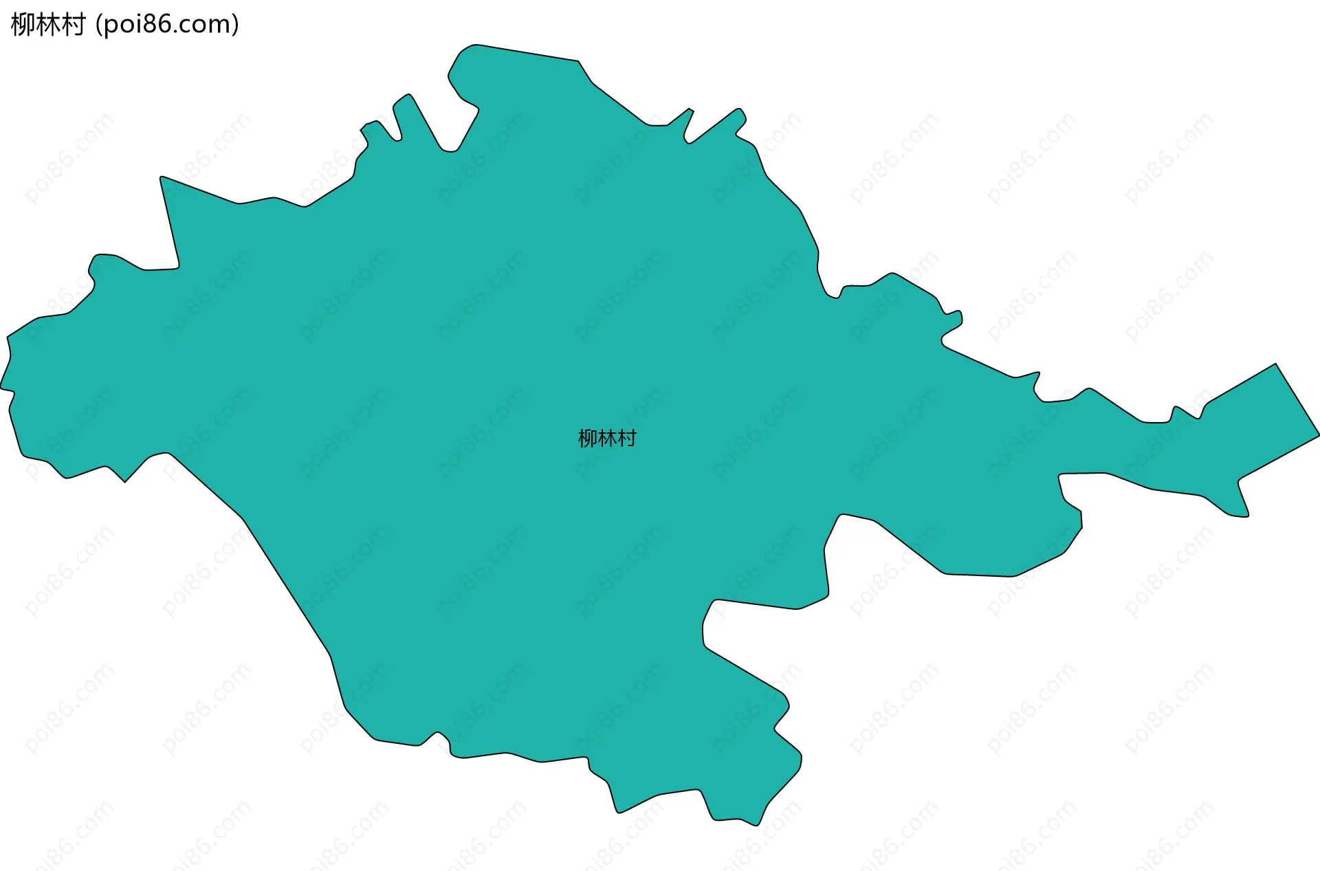 柳林村边界地图