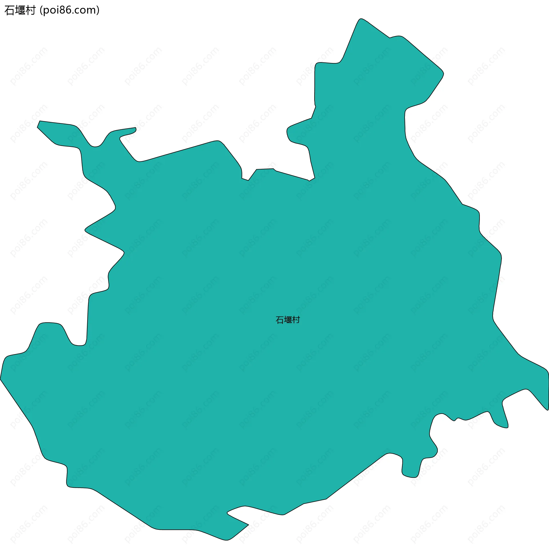石堰村边界地图