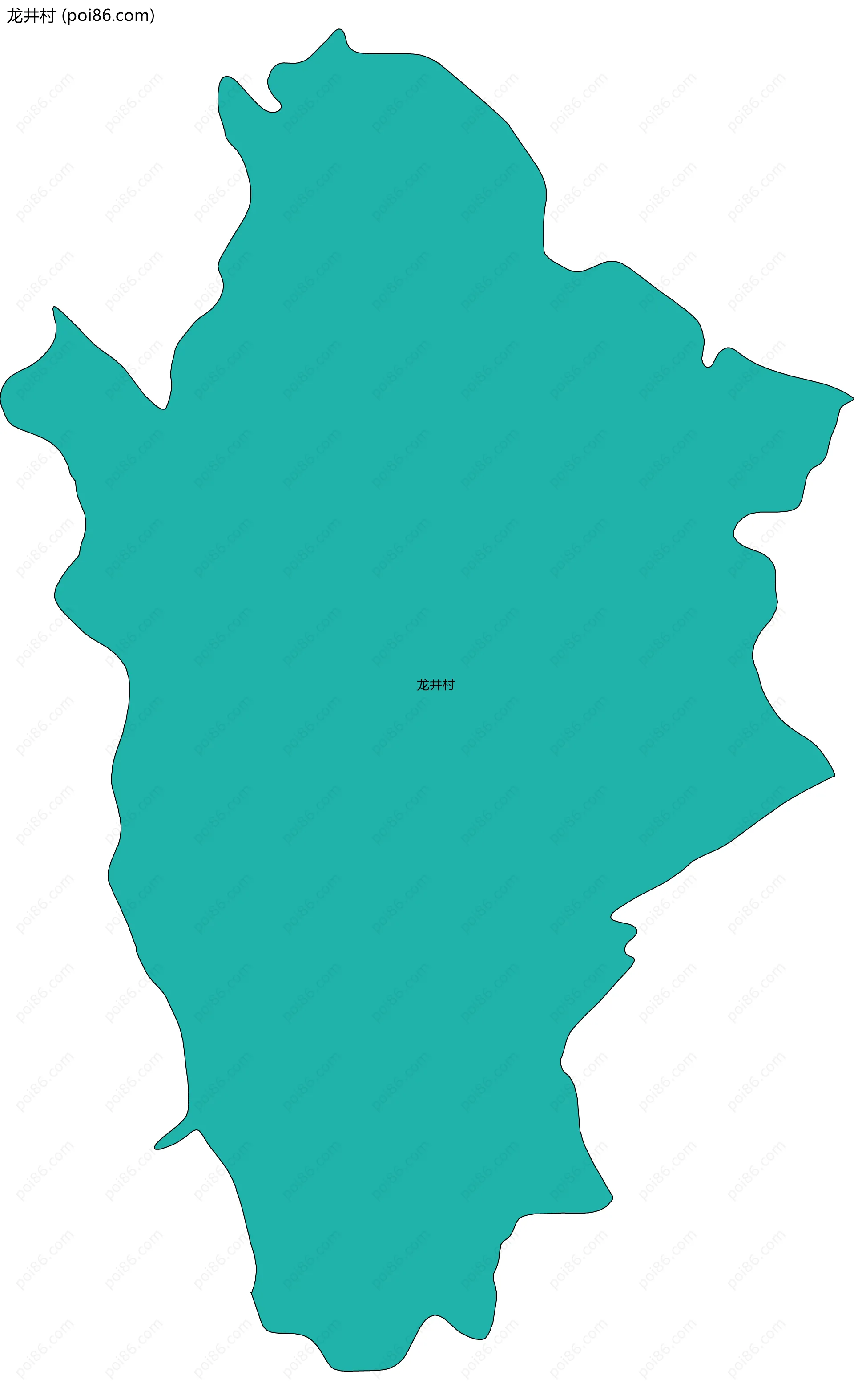 龙井村边界地图