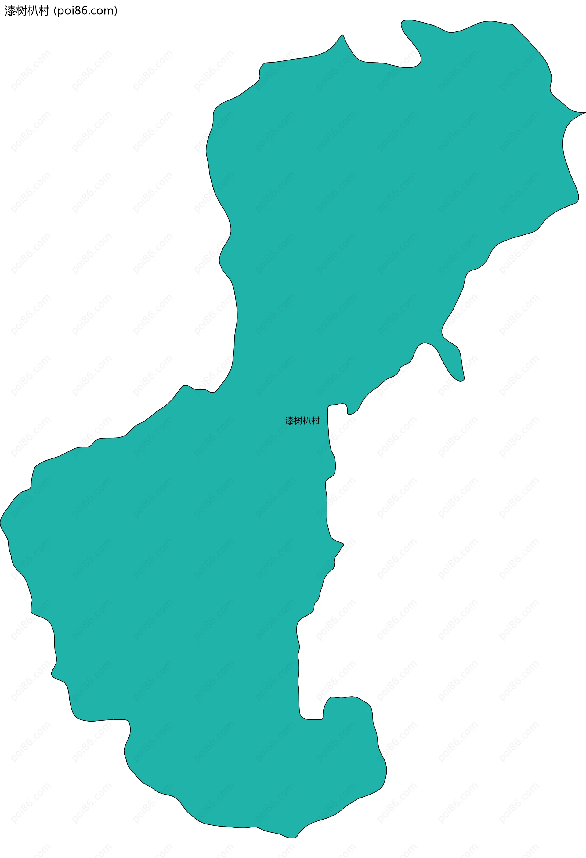 漆树朳村边界地图