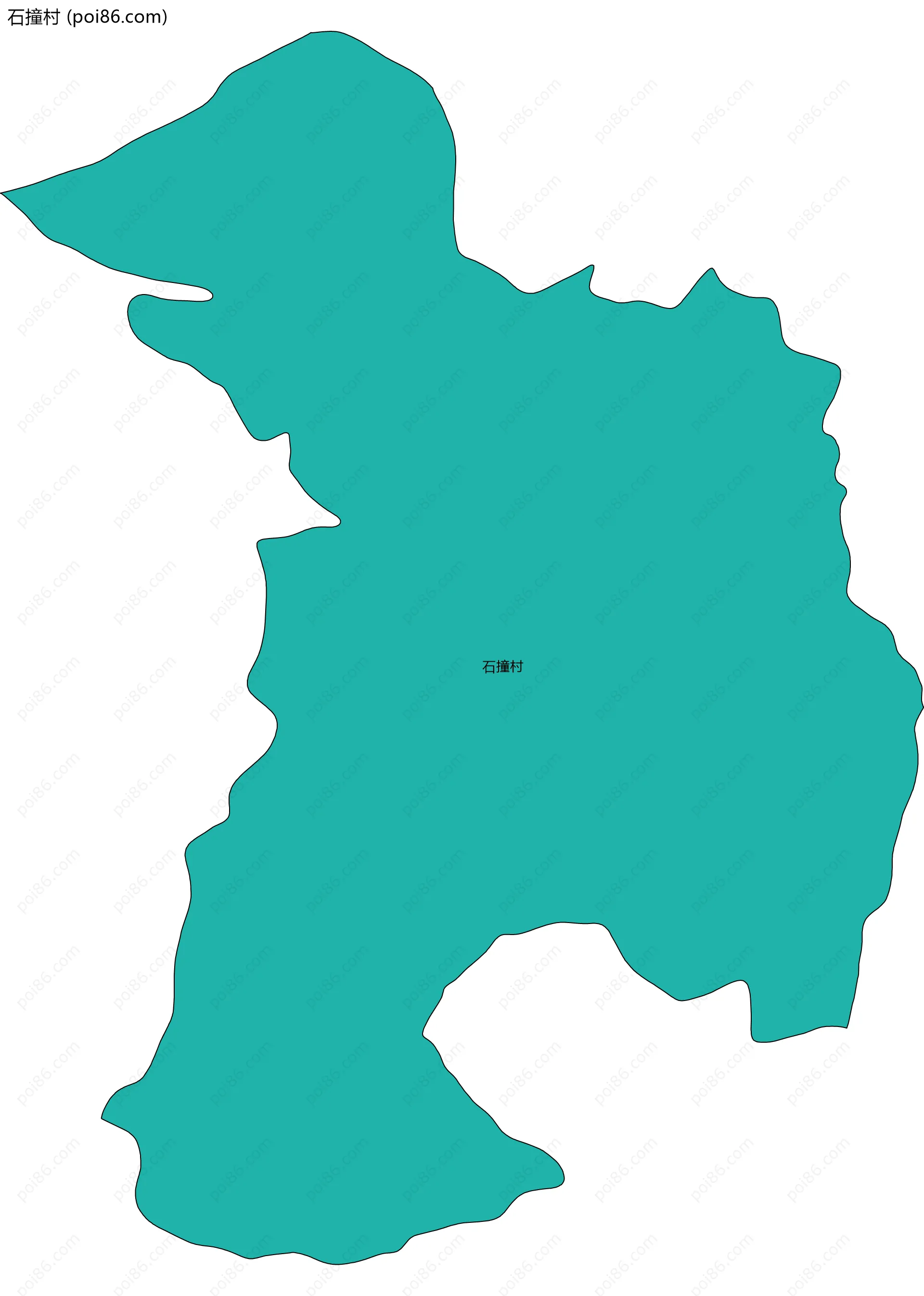 石撞村边界地图