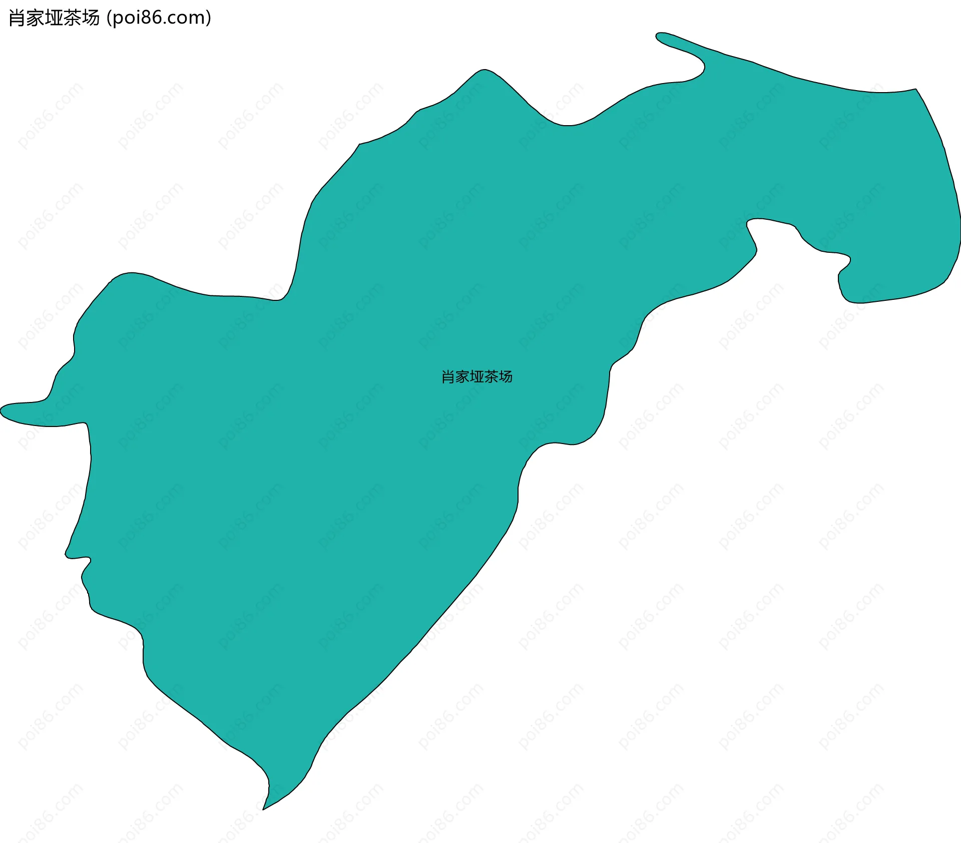 肖家垭茶场边界地图