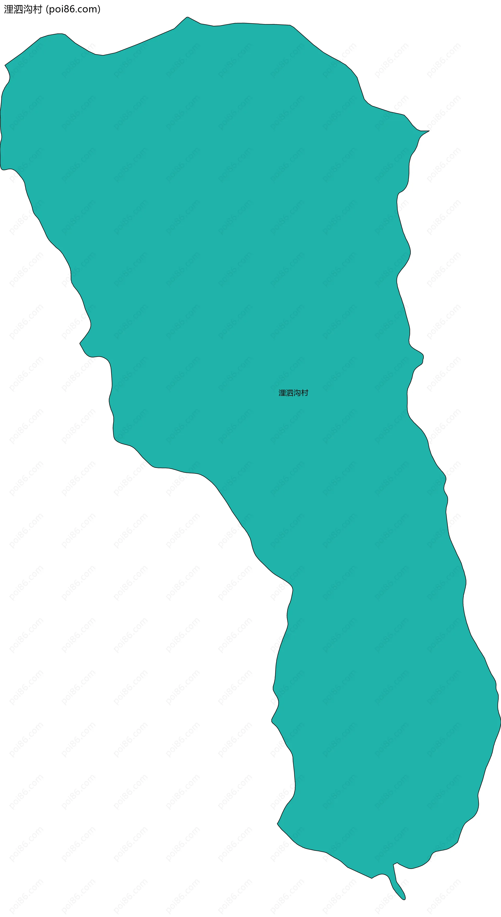 浬泗沟村边界地图