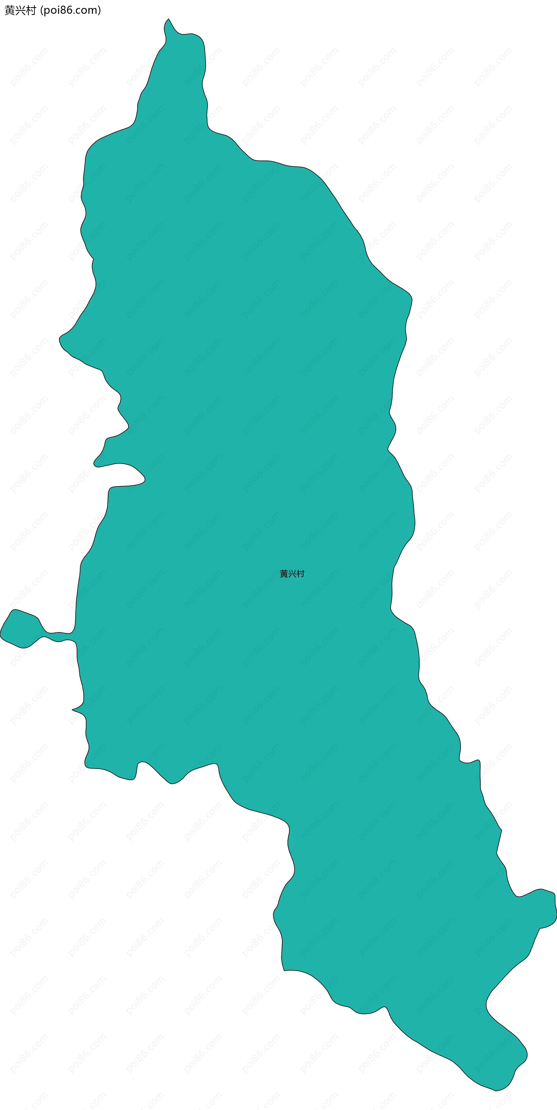 黄兴村边界地图