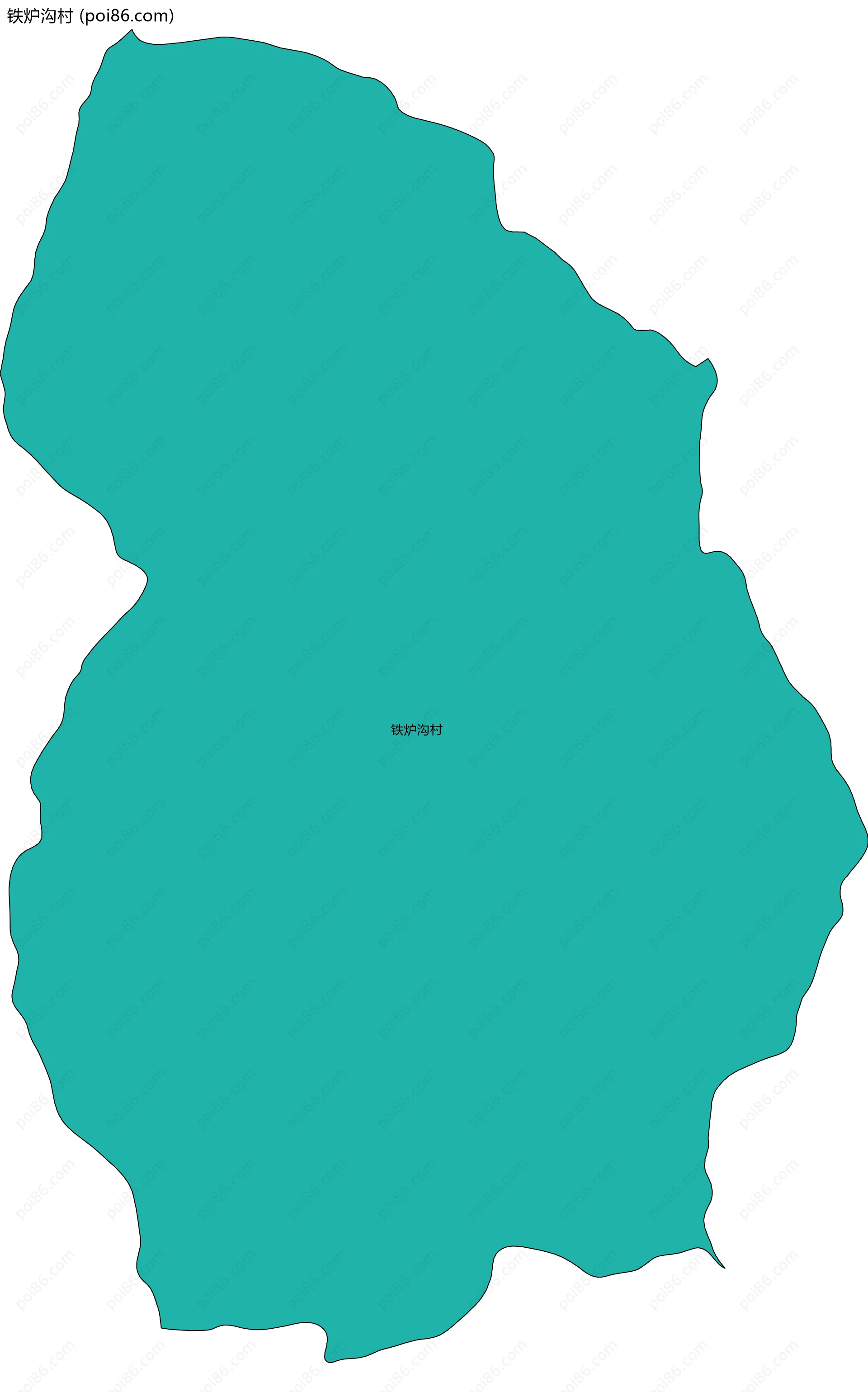铁炉沟村边界地图